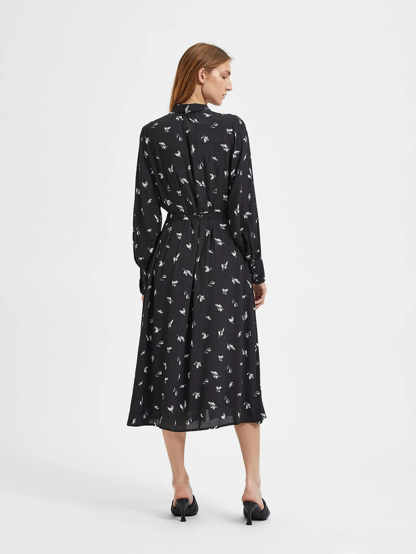 SELECTED FEMME | Hemdblusenkleid SLFWALDA  | schwarz