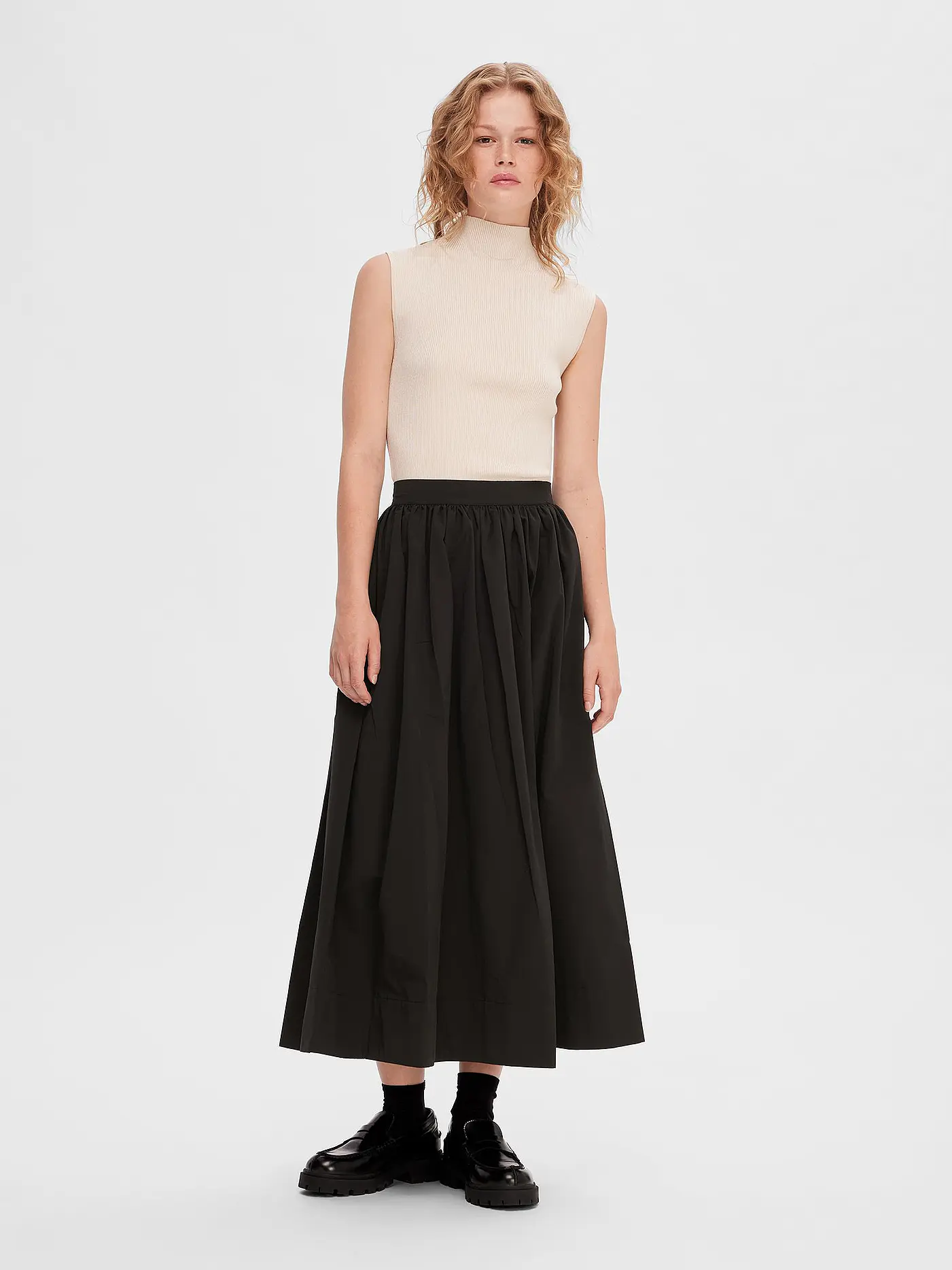 SELECTED FEMME | Highwaist Rock SLFLIBBIE | schwarz