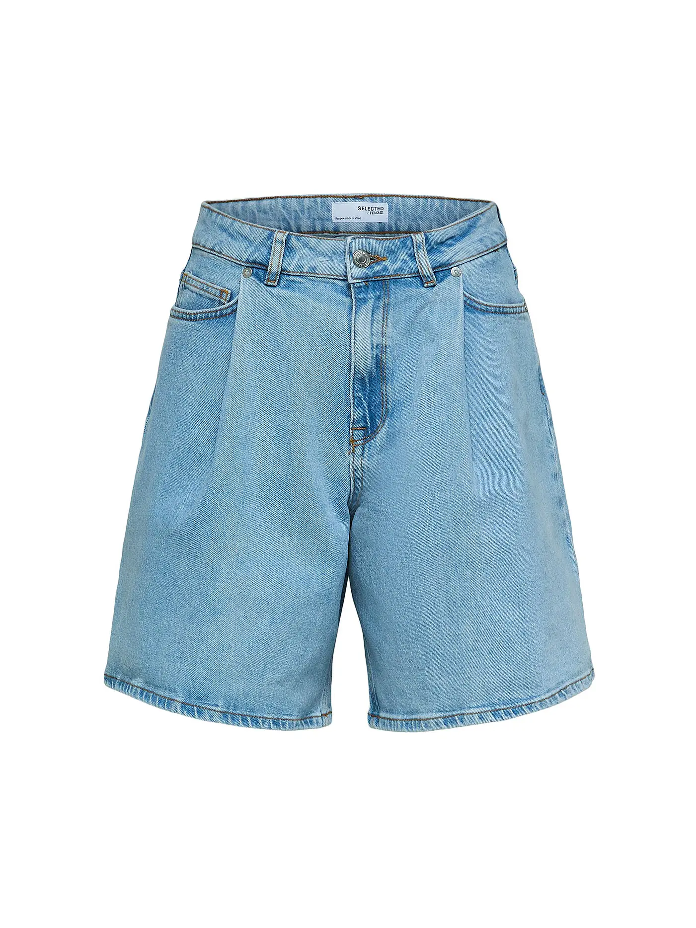 SELECTED FEMME | Jeans Bermuda | hellblau