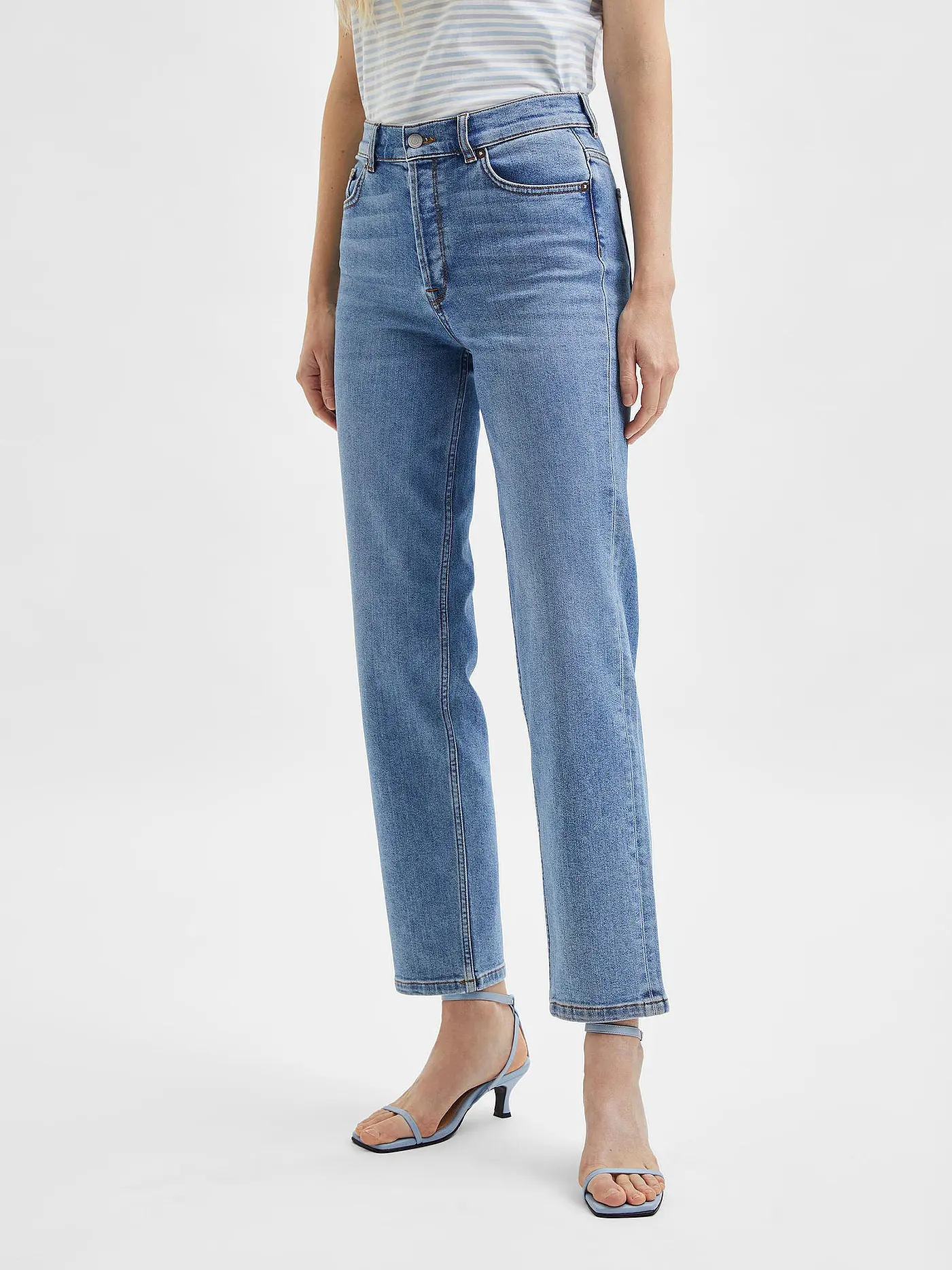 SELECTED FEMME | Jeans Straight Fit SLFMARIE | blau