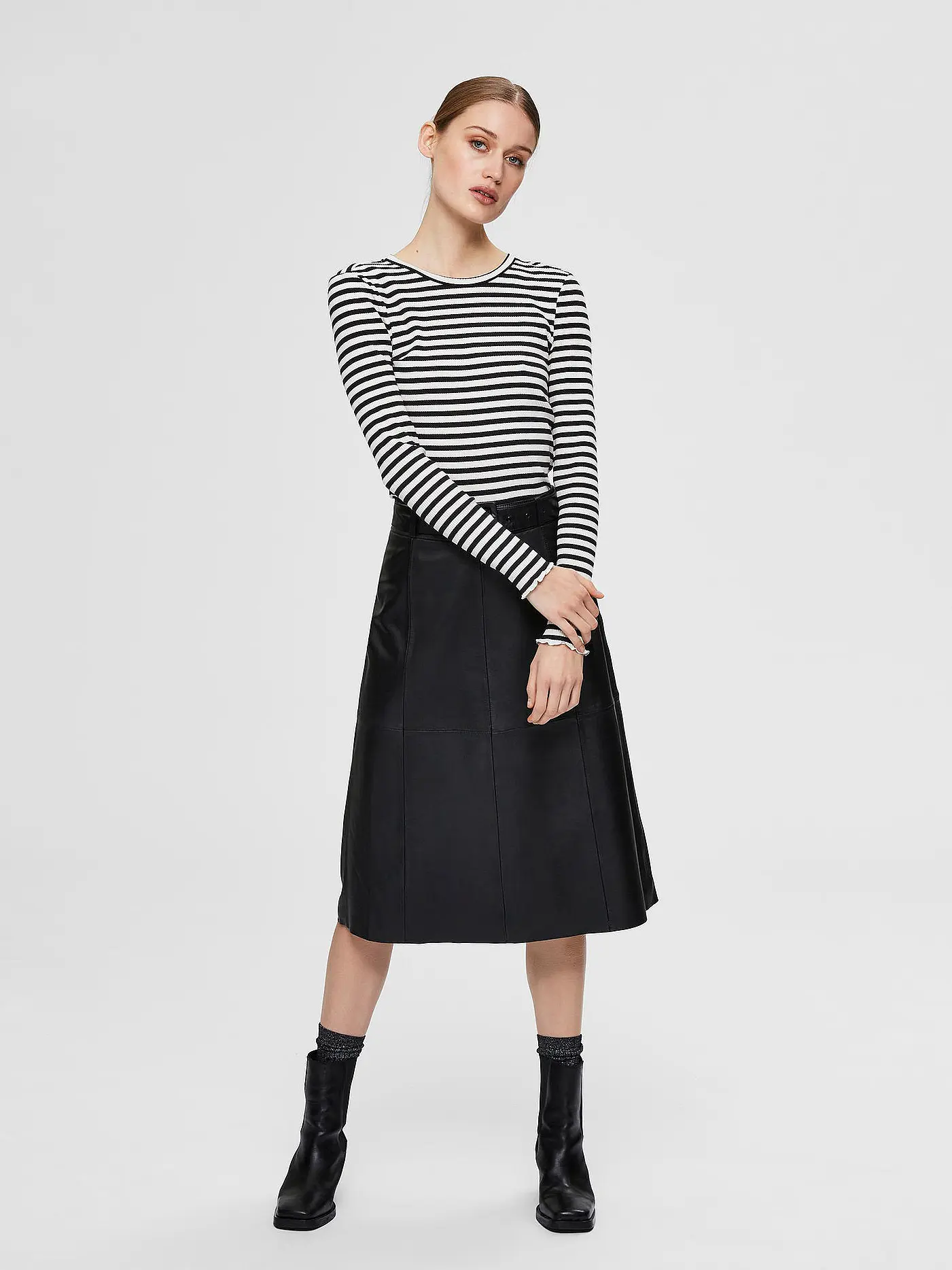 SELECTED FEMME | Langarmshirt SLFANNA  | schwarz