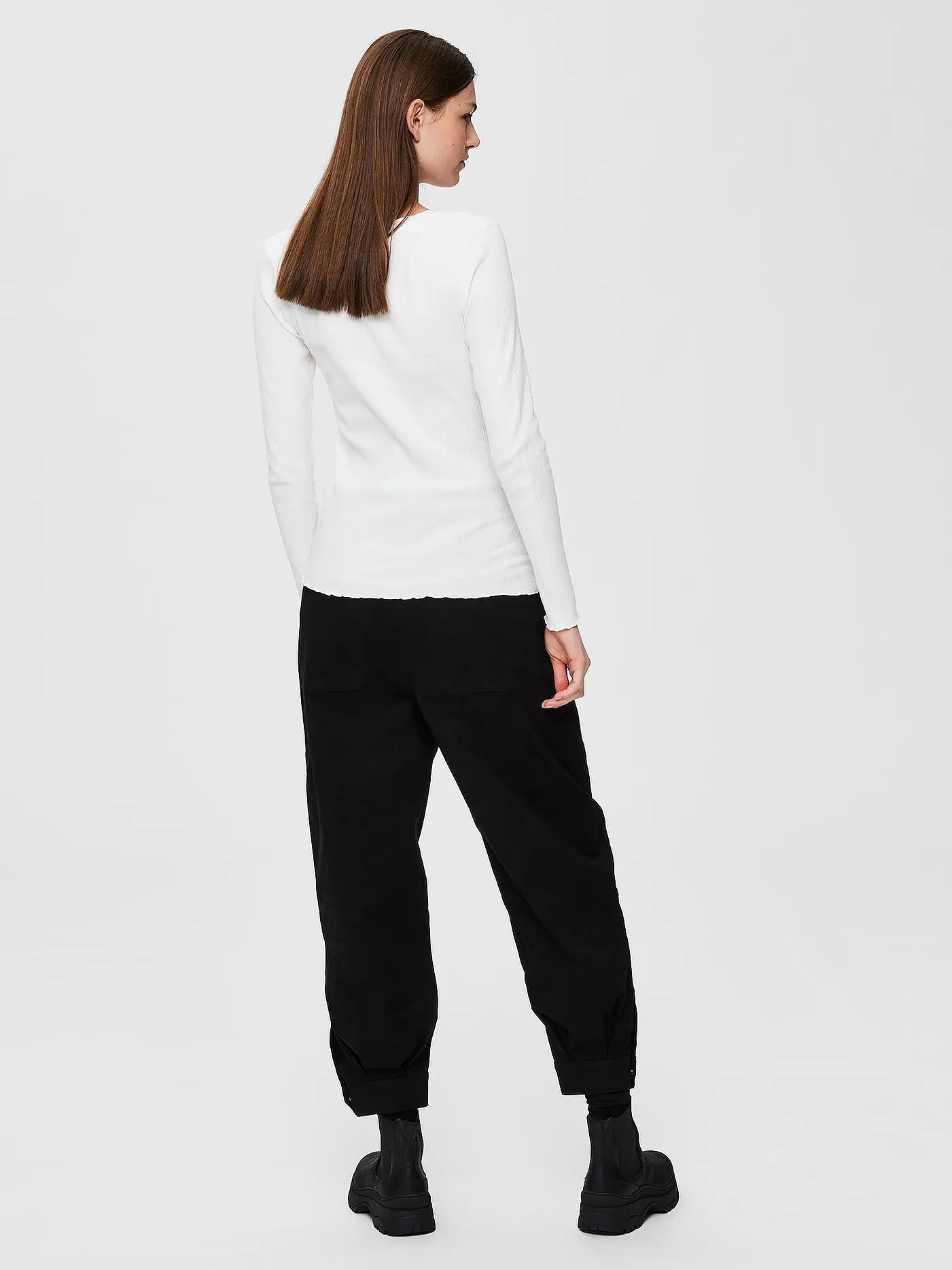 SELECTED FEMME | Langarmshirt SLFANNA  | weiss