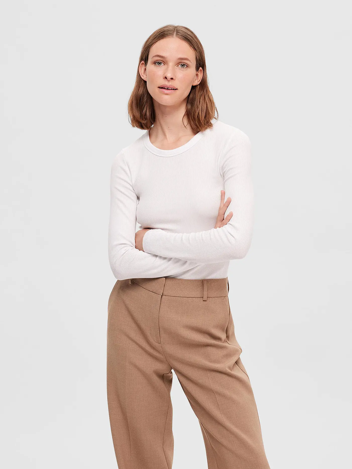 SELECTED FEMME | Langarmshirt SLFDIANNA  | weiss