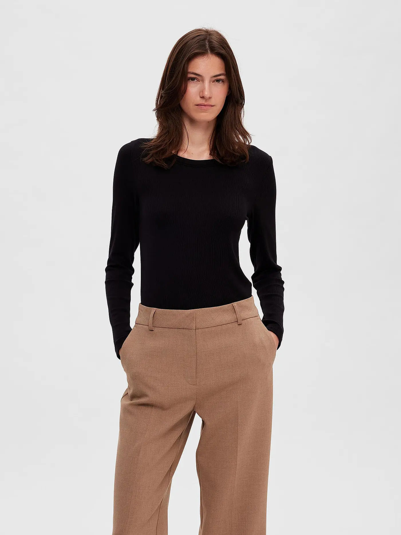 SELECTED FEMME | Langarmshirt SLFDIANNA  | schwarz