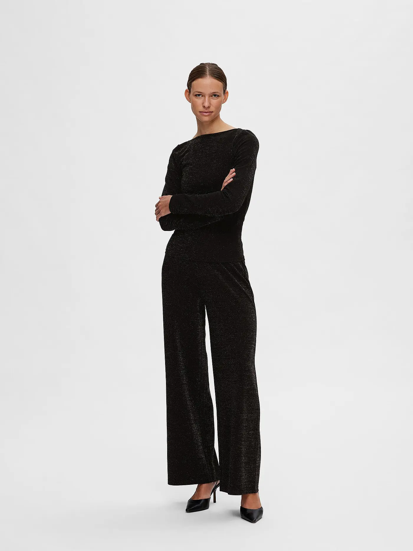 SELECTED FEMME | Langarmshirt | schwarz
