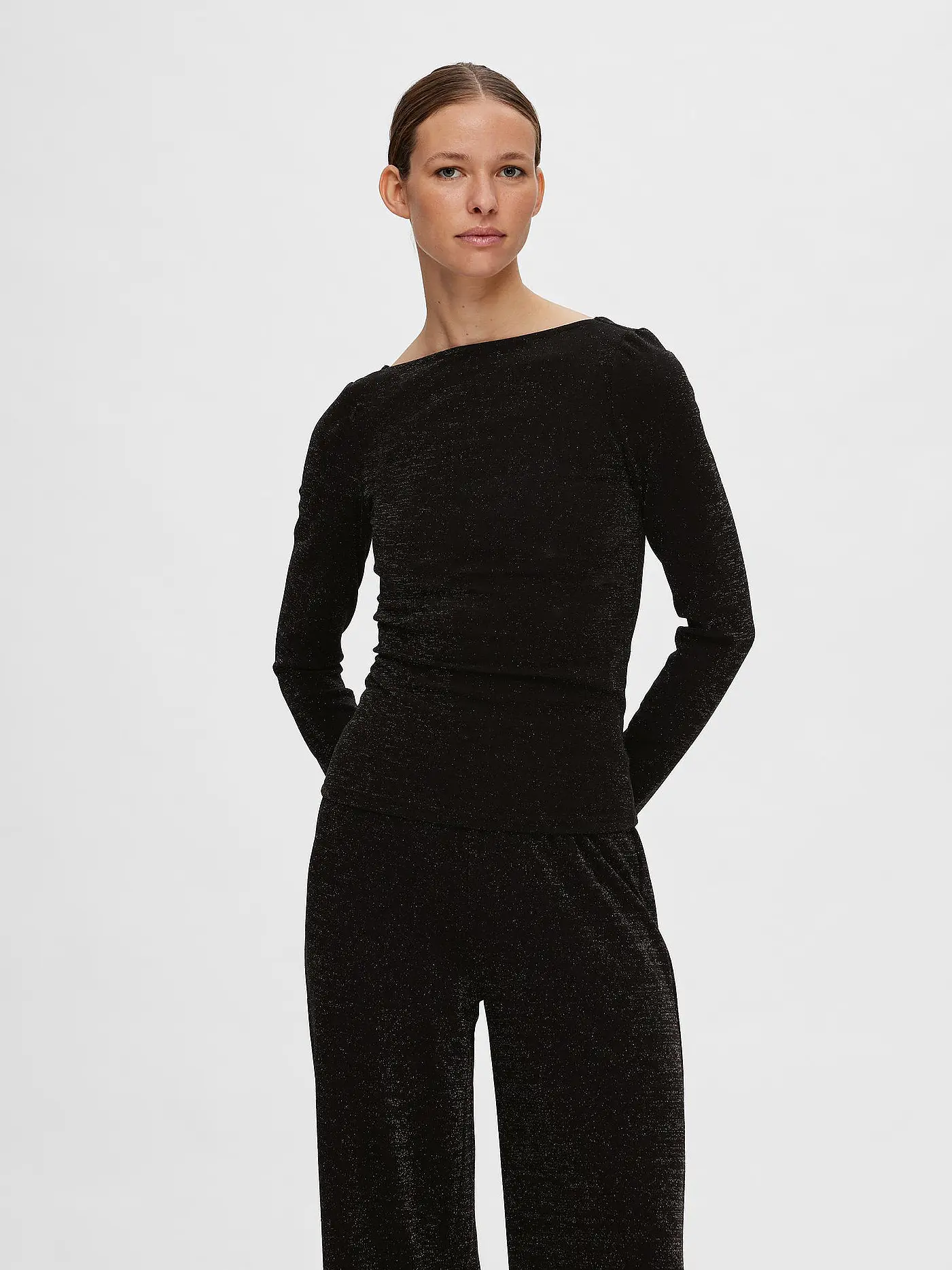 SELECTED FEMME | Langarmshirt | schwarz