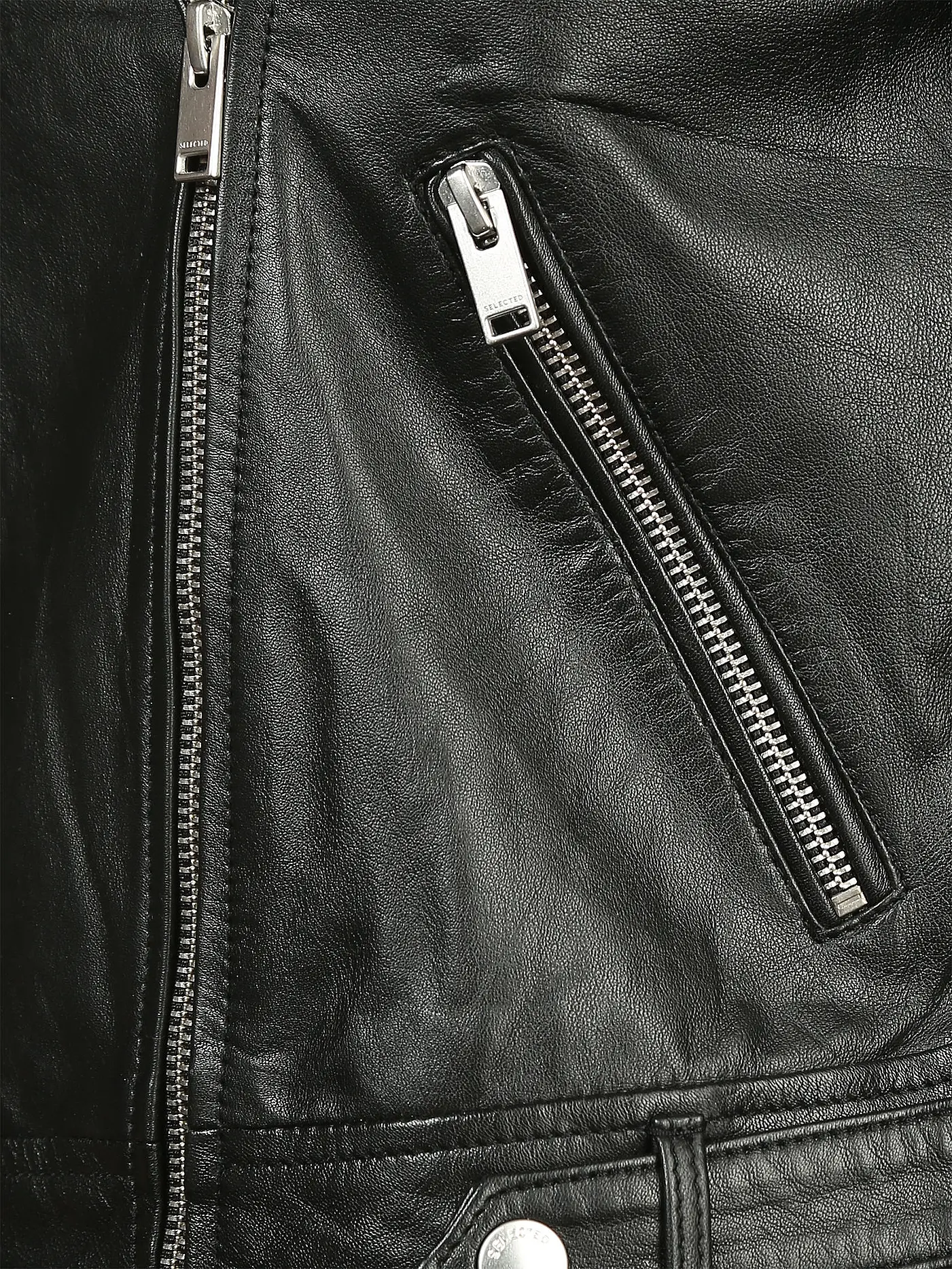 SELECTED FEMME | Lederjacke  | schwarz