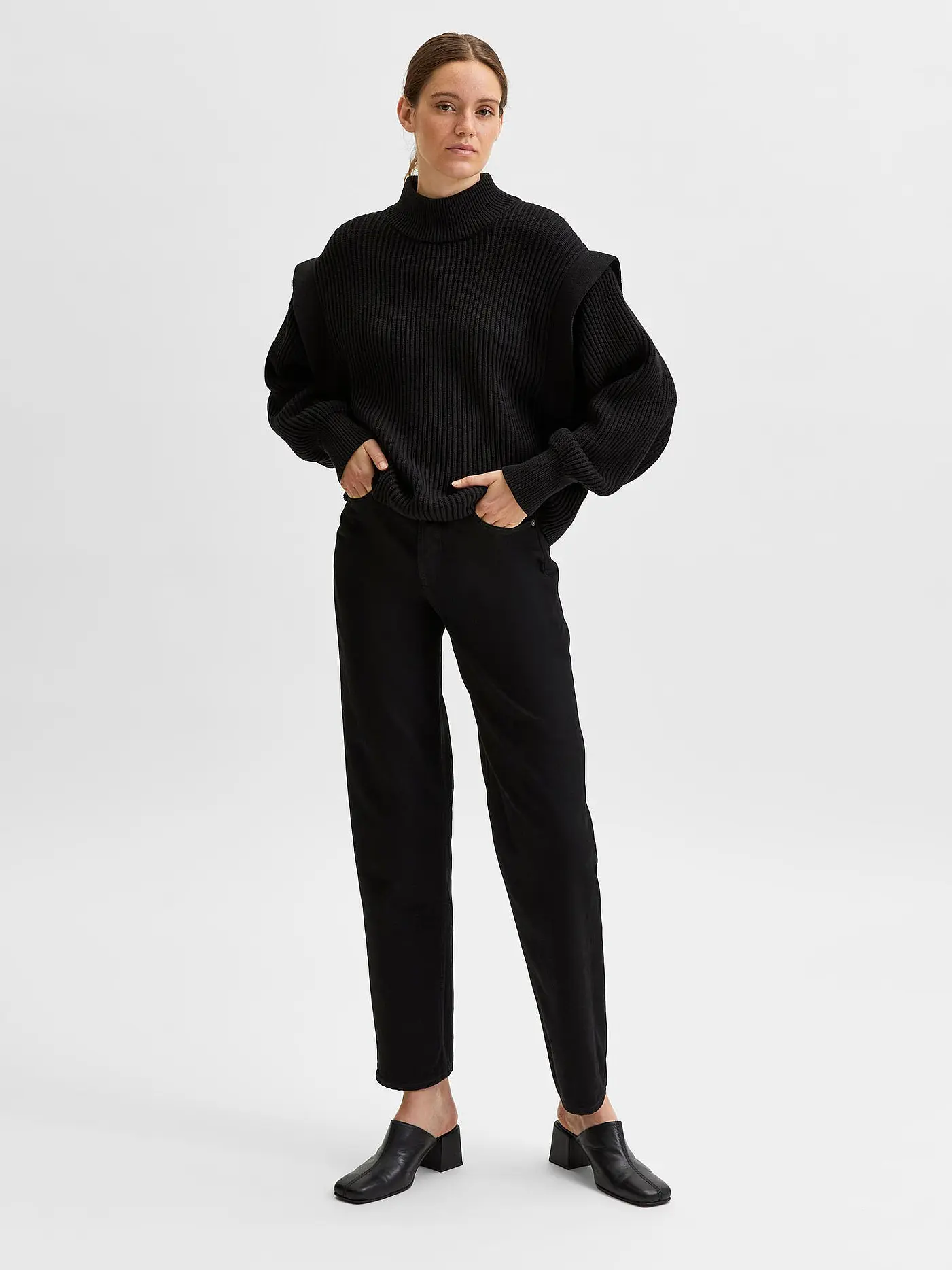 SELECTED FEMME | Rollkragenpuller SLFFRAY  | schwarz