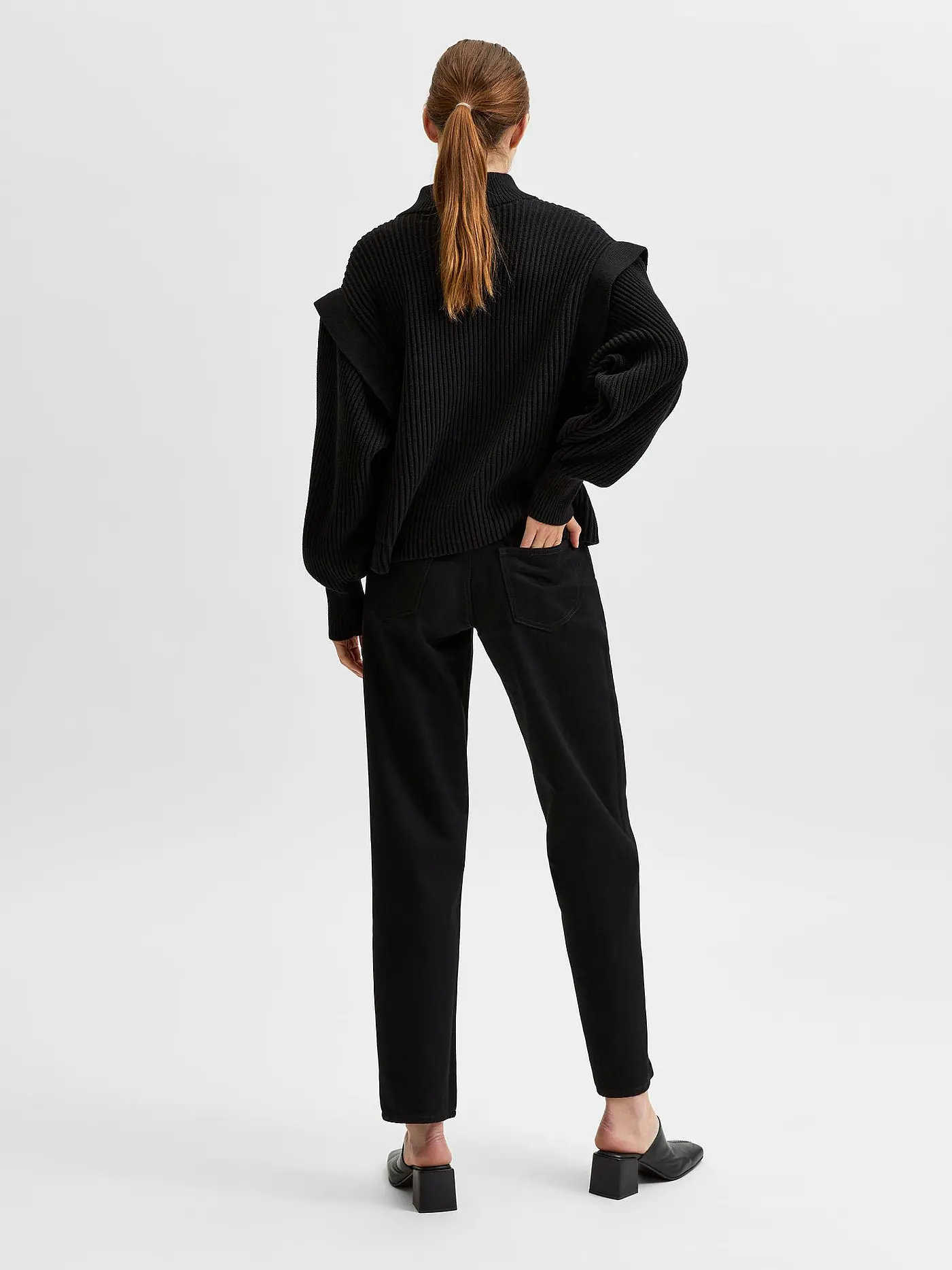 SELECTED FEMME | Rollkragenpuller SLFFRAY  | schwarz