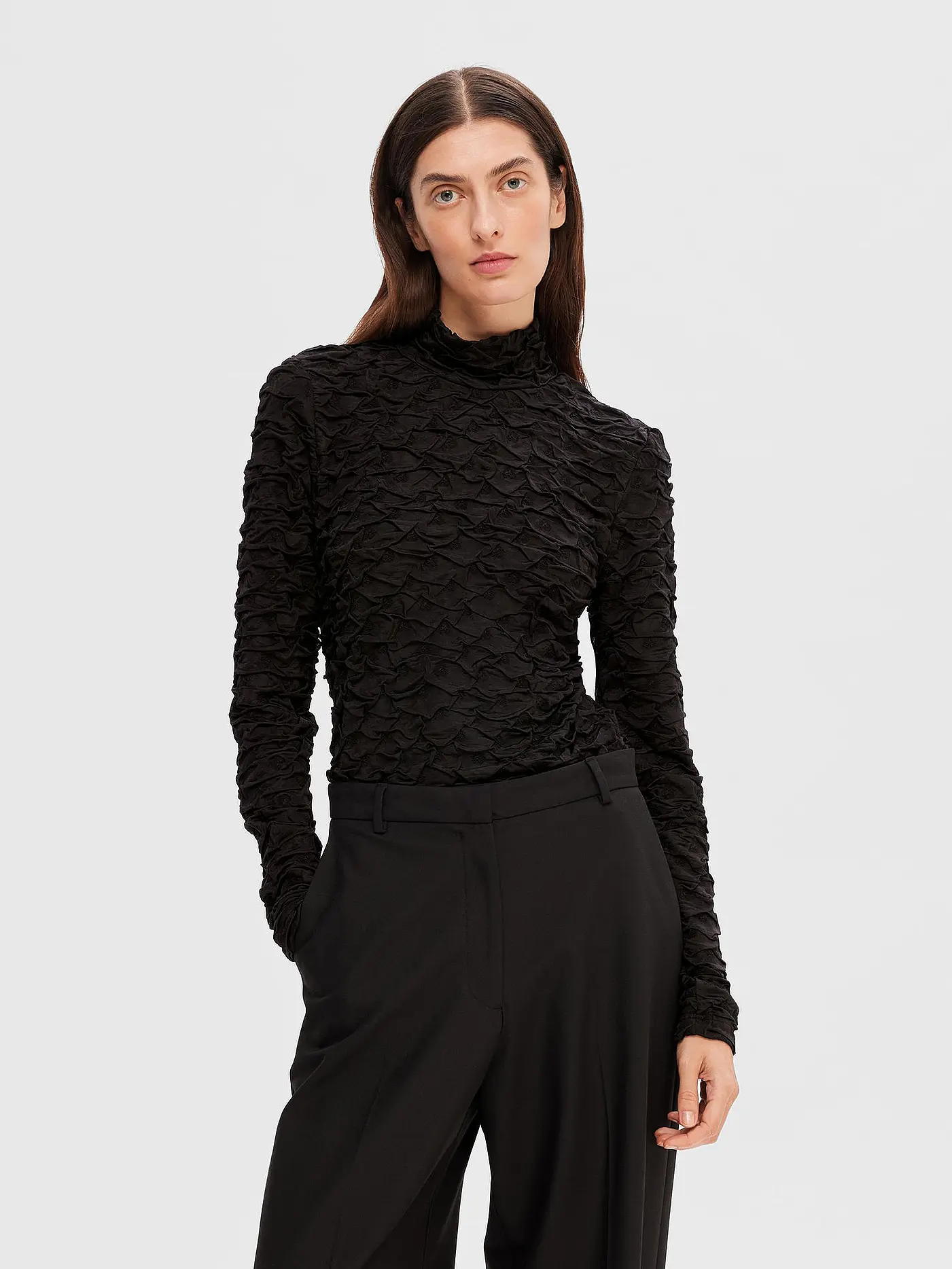 SELECTED FEMME | Rollkragenpullover  SLFNANCY | schwarz