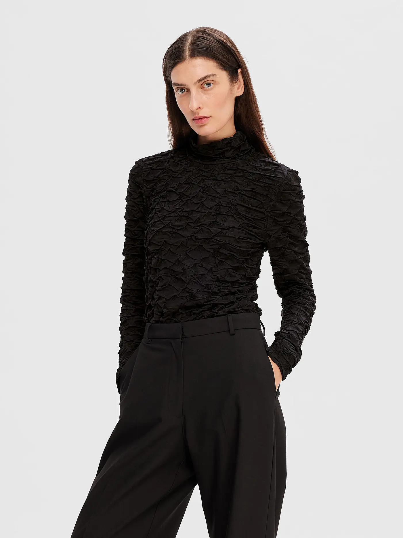 SELECTED FEMME | Rollkragenpullover  SLFNANCY | schwarz