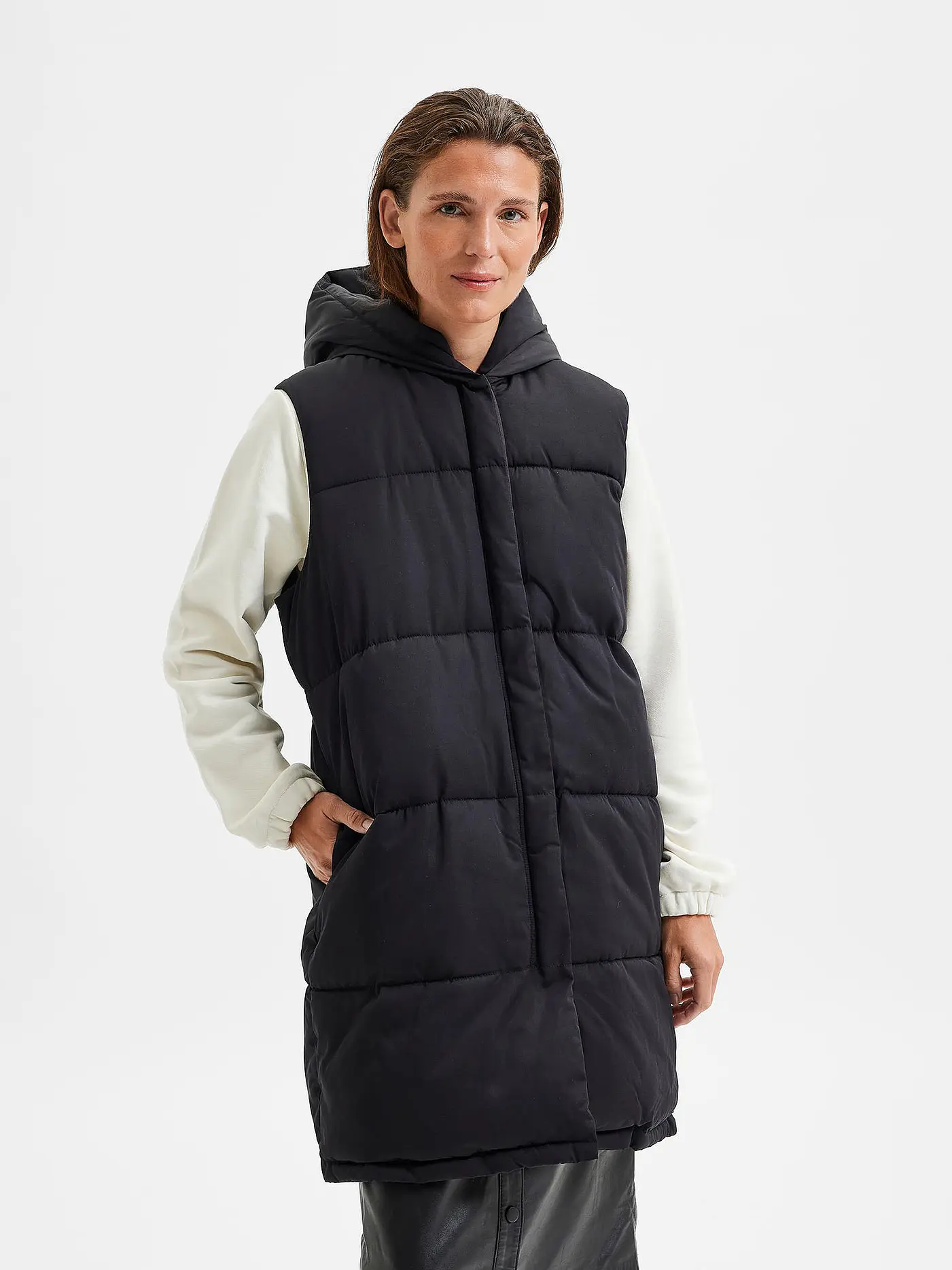 SELECTED FEMME | Steppgilet SLFELLA  | schwarz