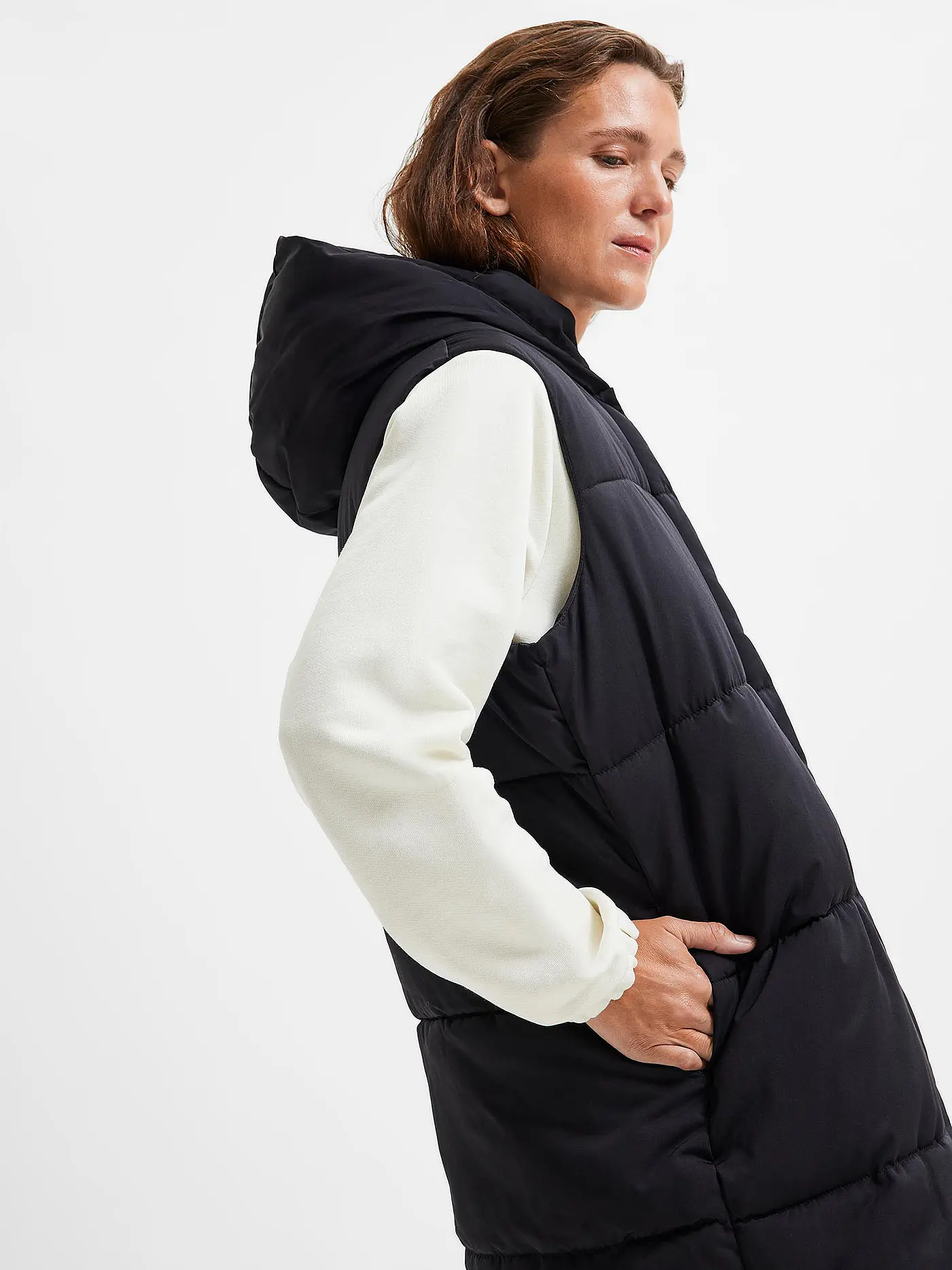 SELECTED FEMME | Steppgilet SLFELLA  | schwarz