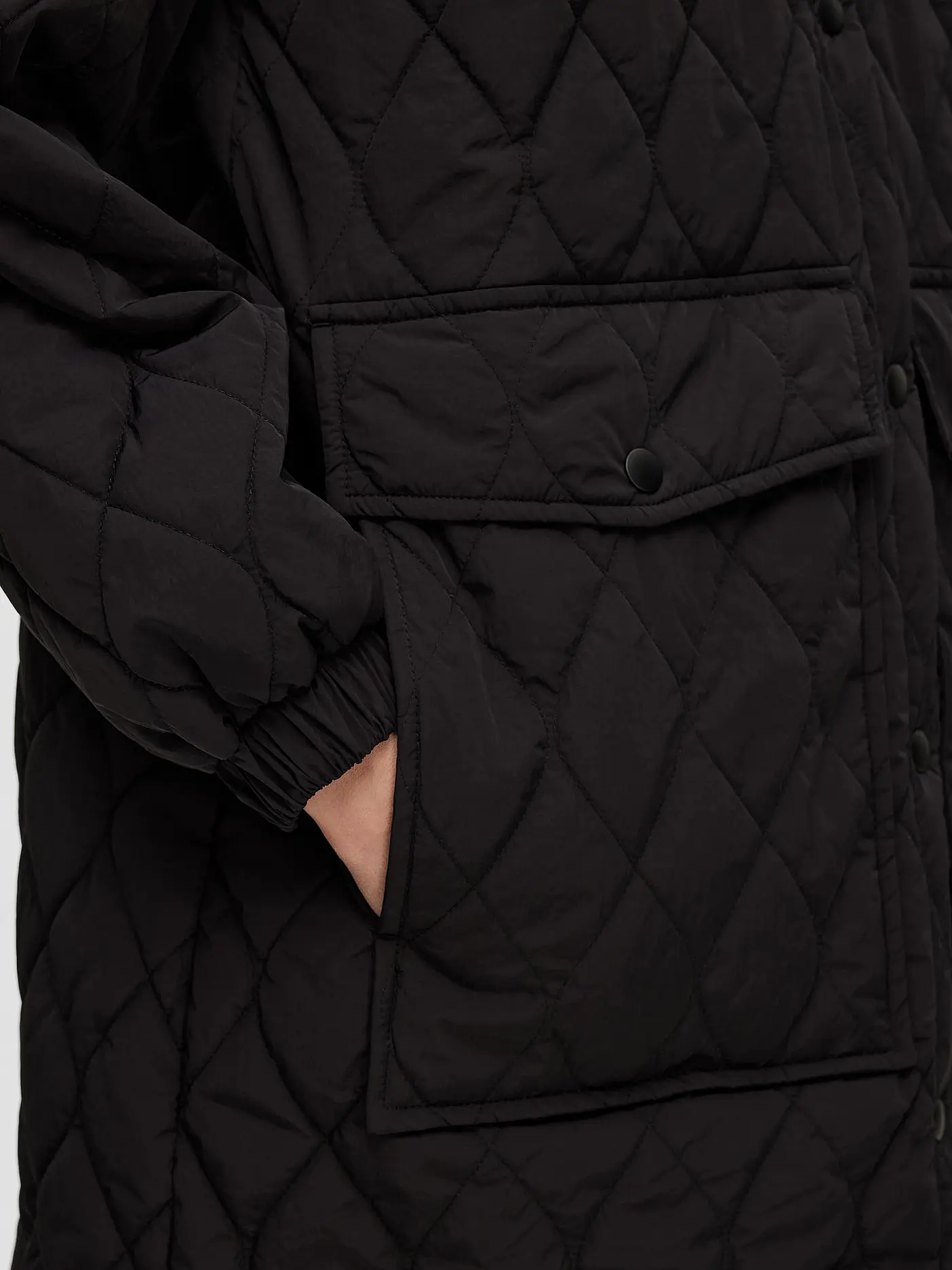 SELECTED FEMME | Steppmantel SLFMIA  | schwarz
