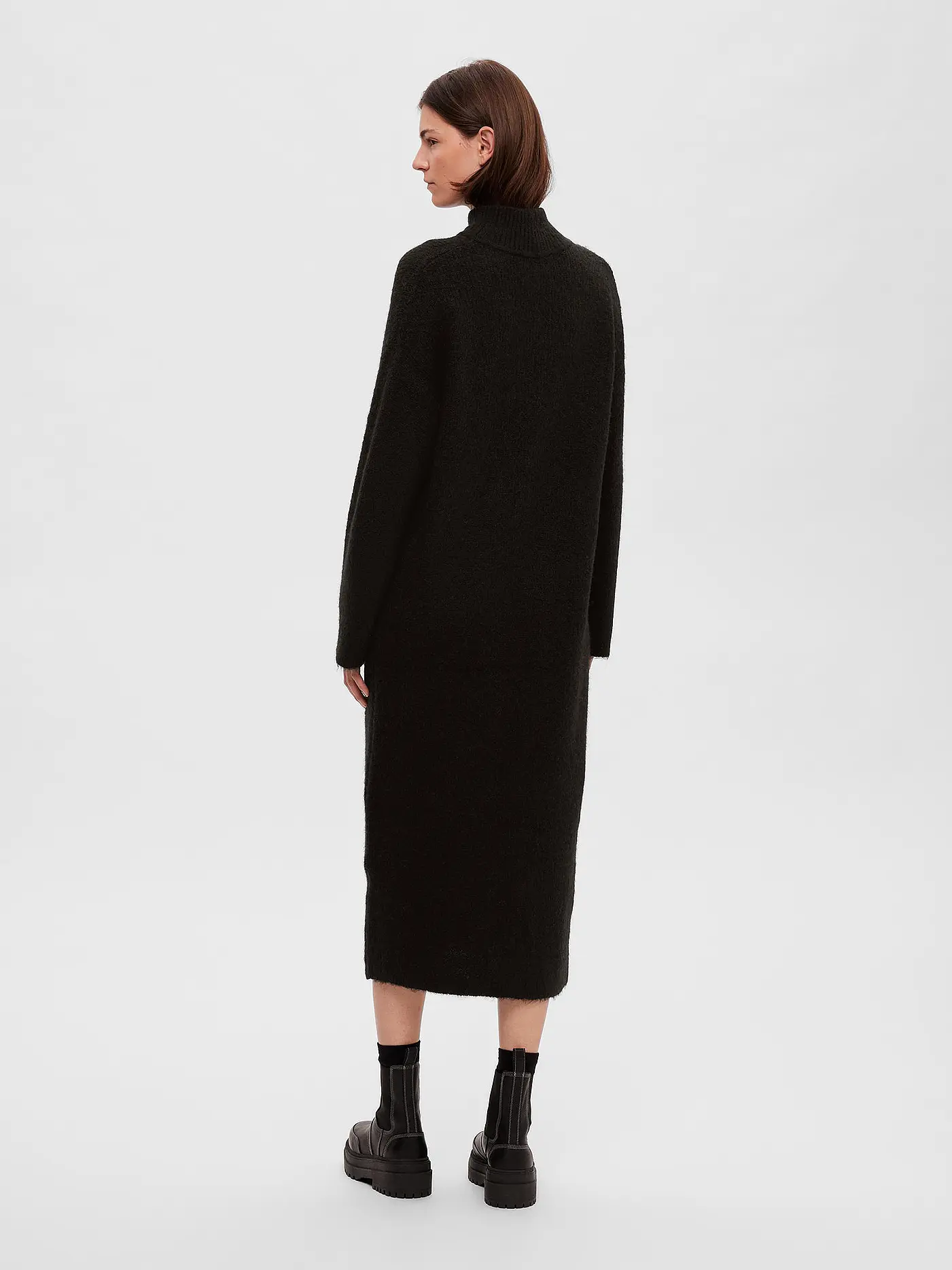 SELECTED FEMME | Strickkleid SLFMALINE | schwarz