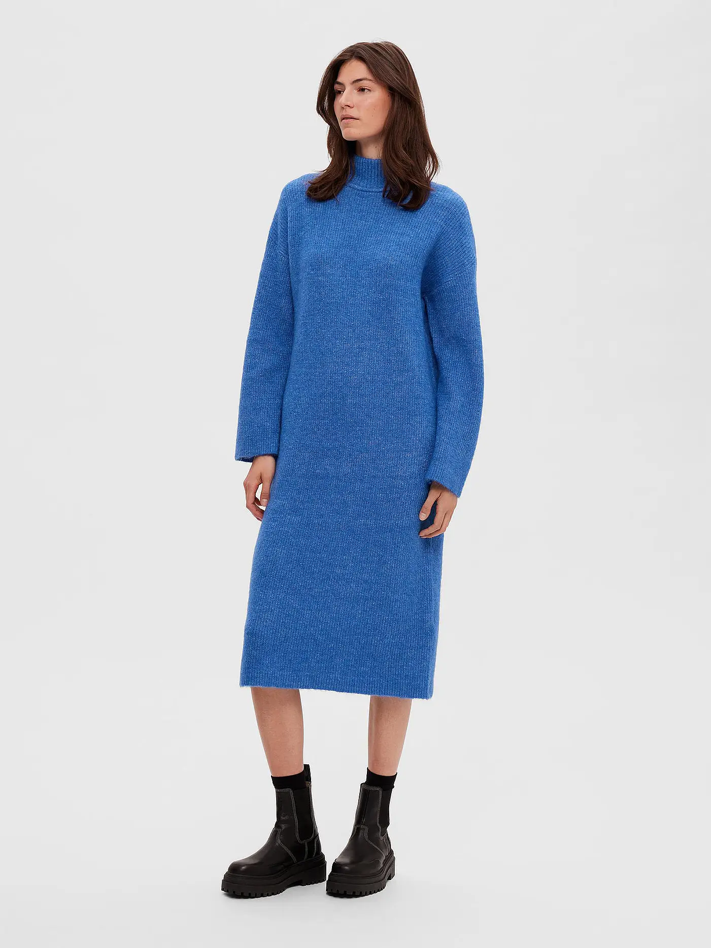 SELECTED FEMME | Strickkleid SLFMALINE | blau