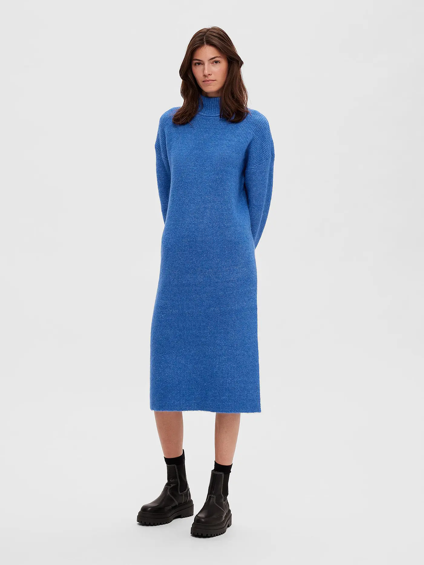 SELECTED FEMME | Strickkleid SLFMALINE | blau