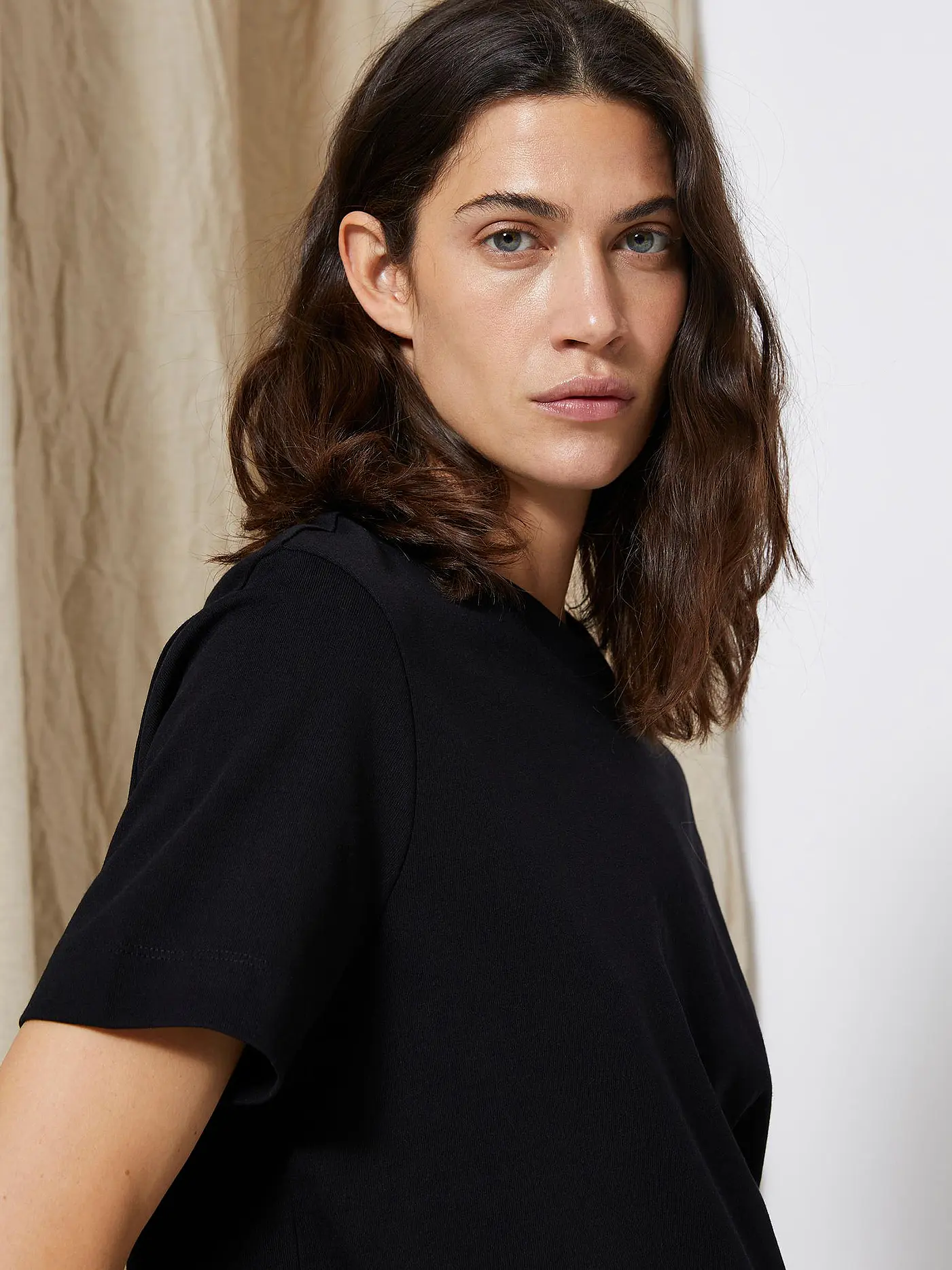 SELECTED FEMME | T-Shirt Boxy Fit SLFESSENTIAL | schwarz
