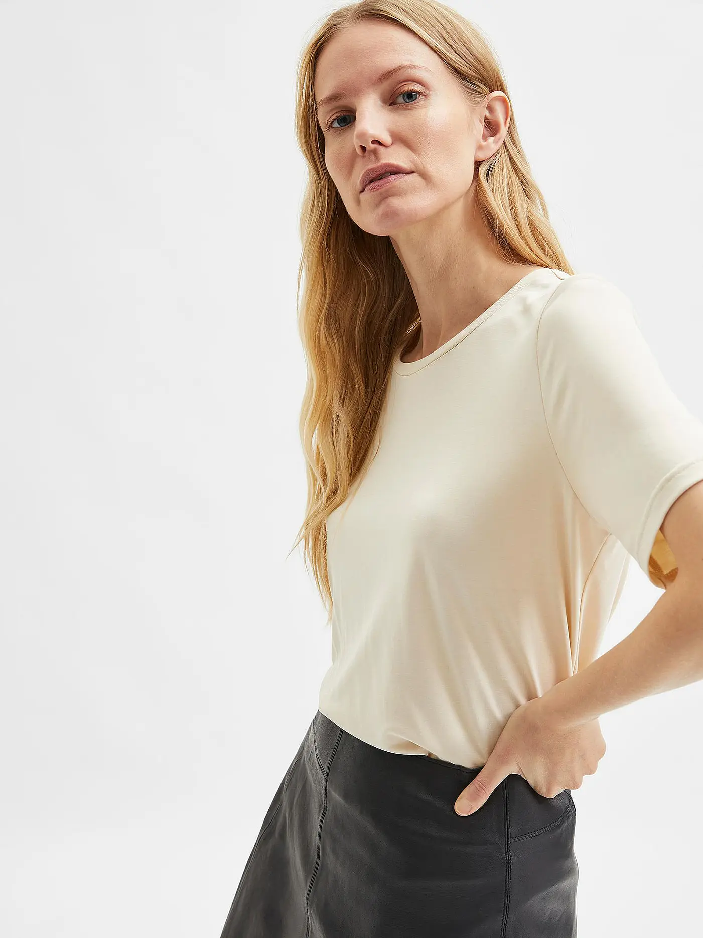 SELECTED FEMME | T-Shirt SLFSTELLA | beige