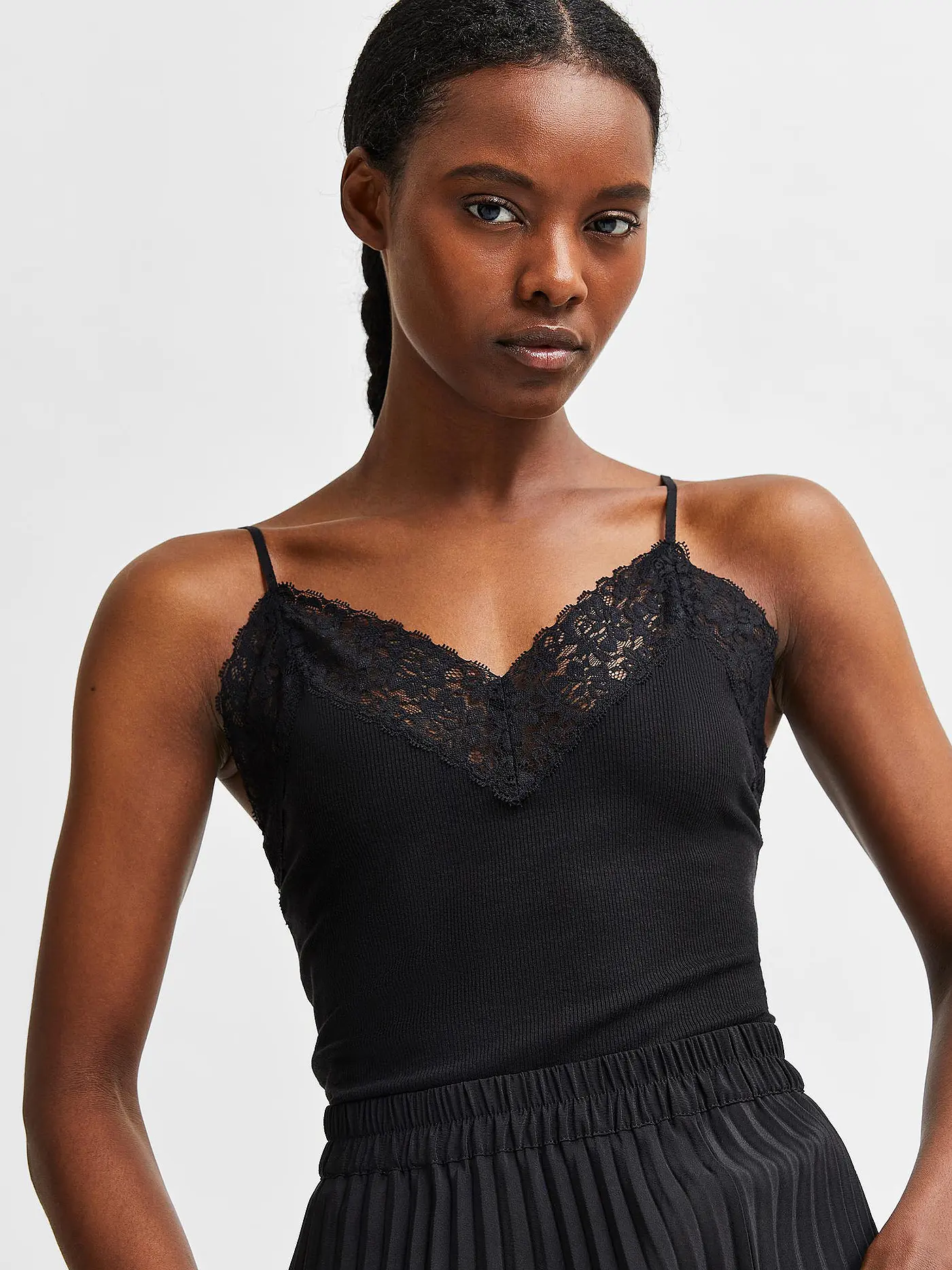 SELECTED FEMME | Top - Camisole SLFMANDY  | schwarz