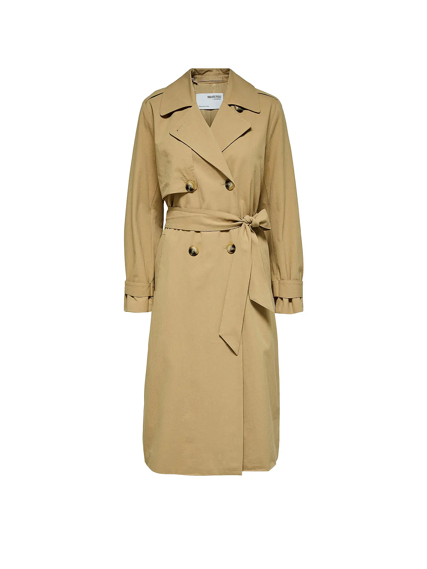 SELECTED FEMME | Trenchcoat SLFSIA  | camel