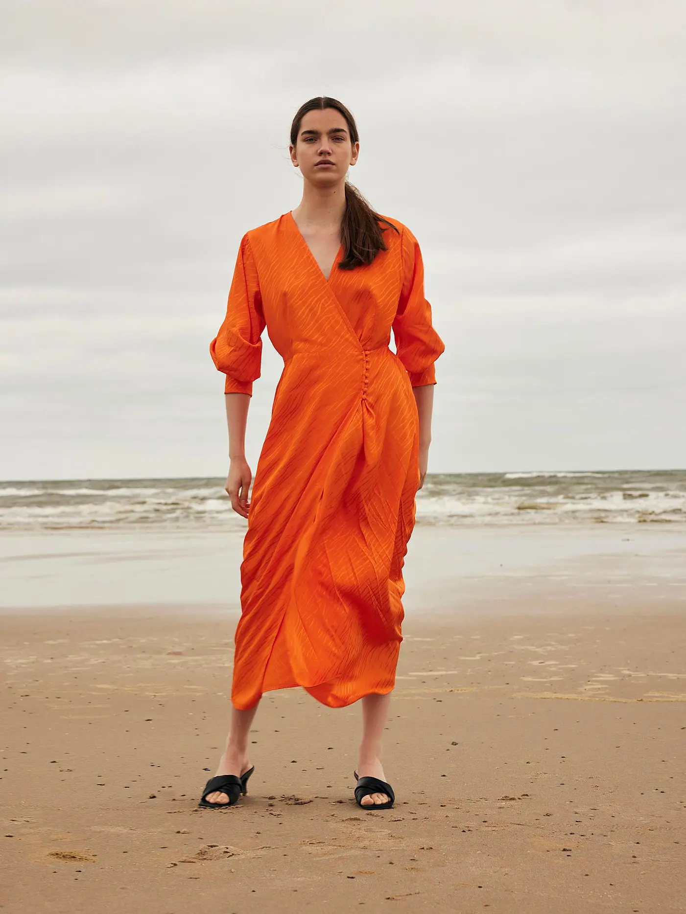 SELECTED FEMME | Wickelkleid SLFABIENNE  | orange