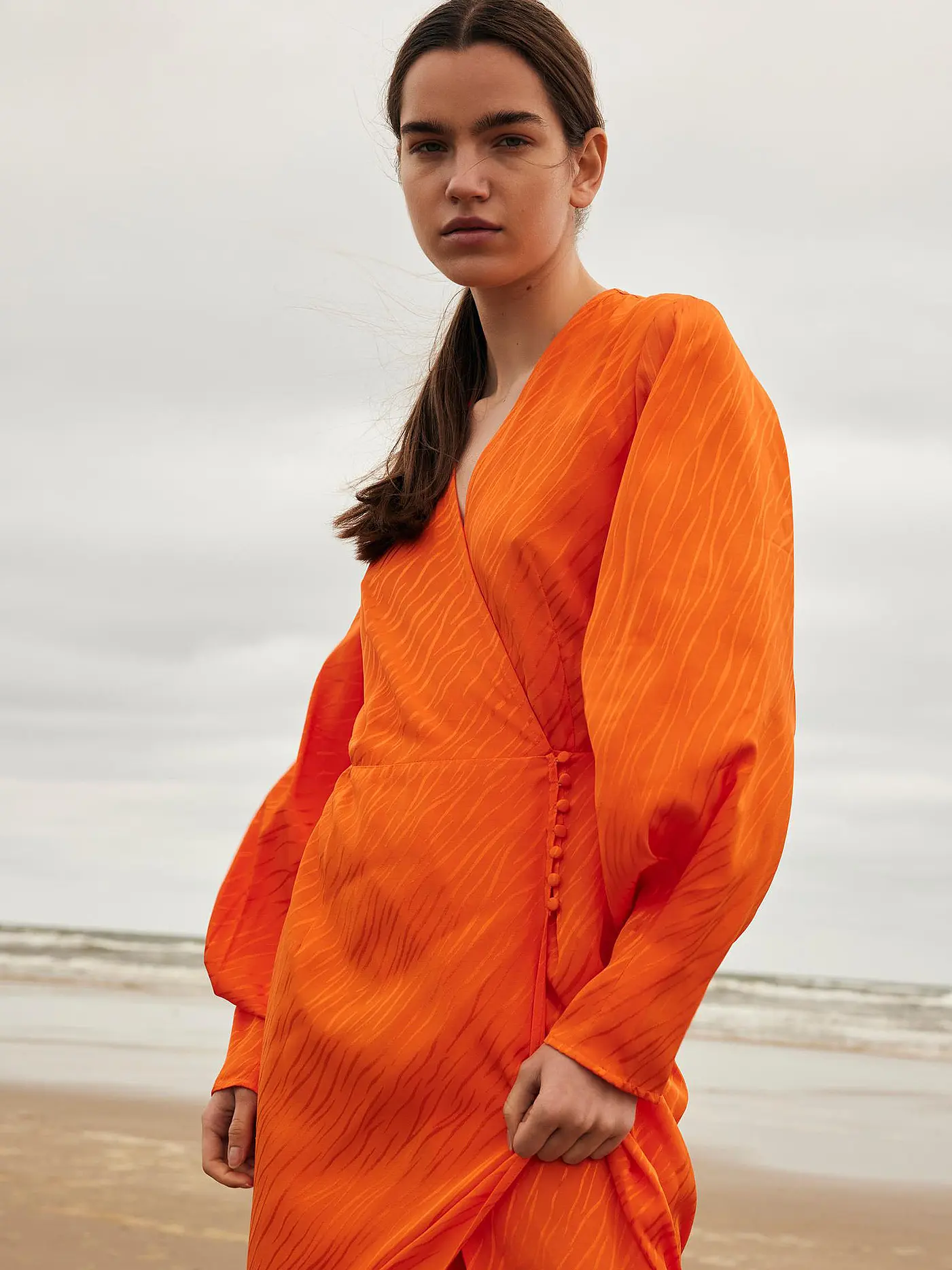 SELECTED FEMME | Wickelkleid SLFABIENNE  | orange