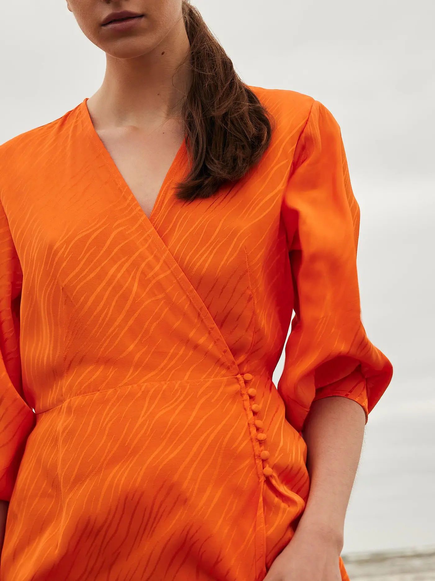 SELECTED FEMME | Wickelkleid SLFABIENNE  | orange