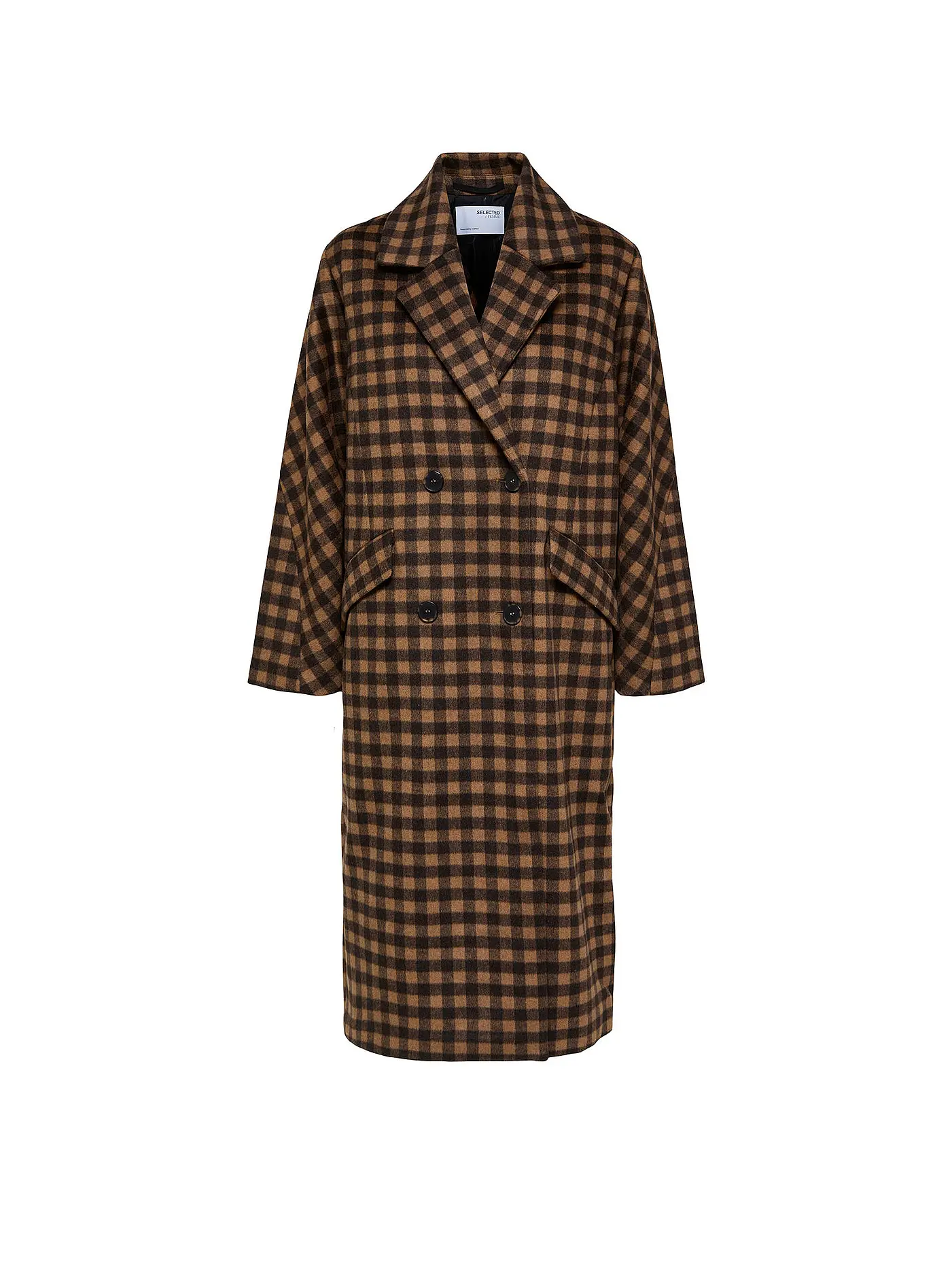 SELECTED FEMME | Wollmantel SLFNEW  | braun