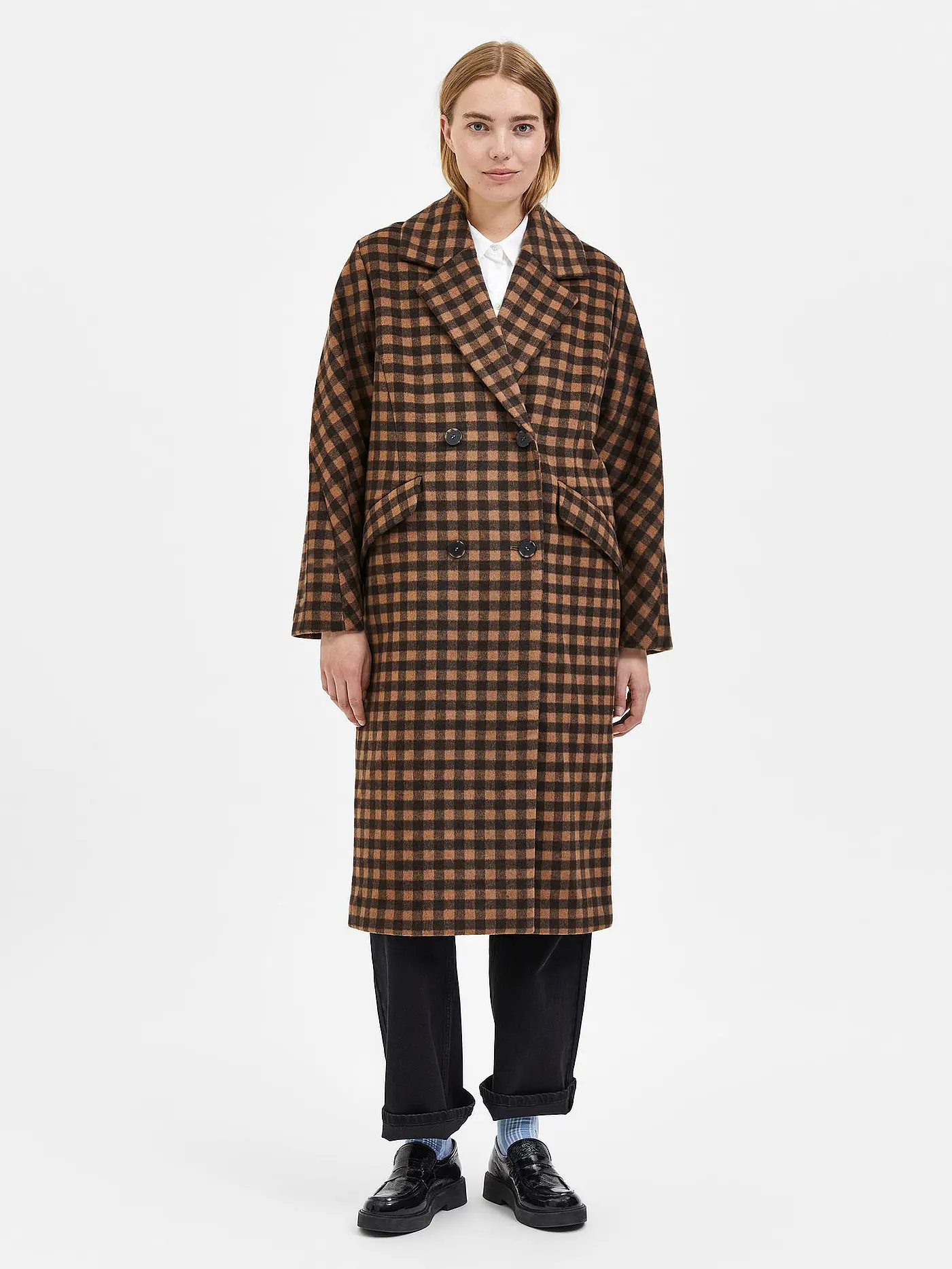SELECTED FEMME | Wollmantel SLFNEW  | braun