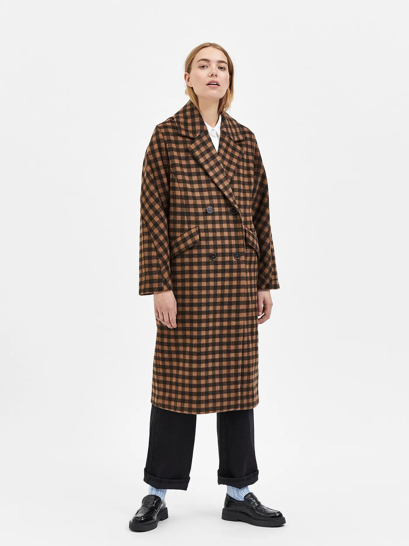 SELECTED FEMME | Wollmantel SLFNEW  | braun