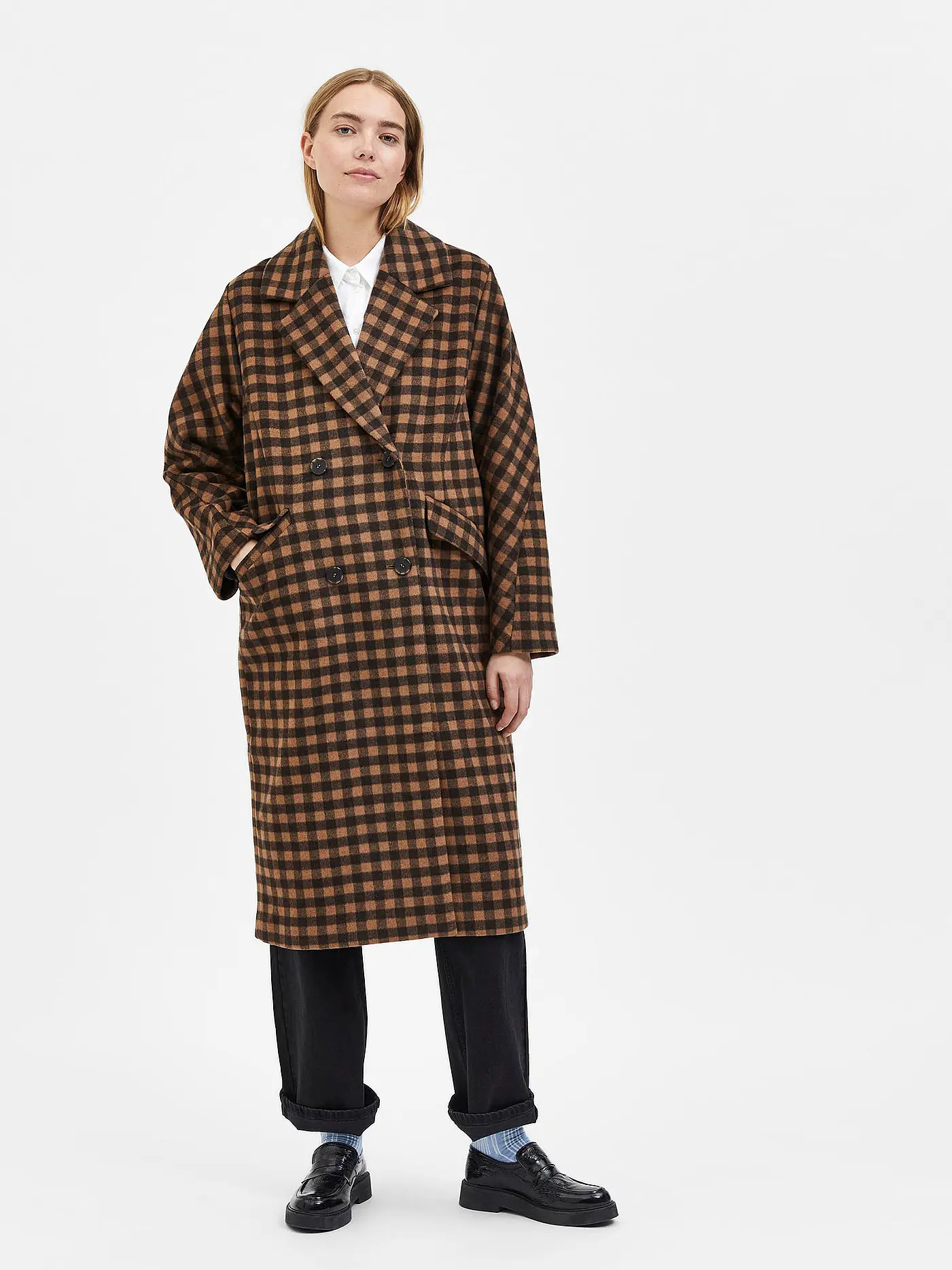 SELECTED FEMME | Wollmantel SLFNEW  | braun