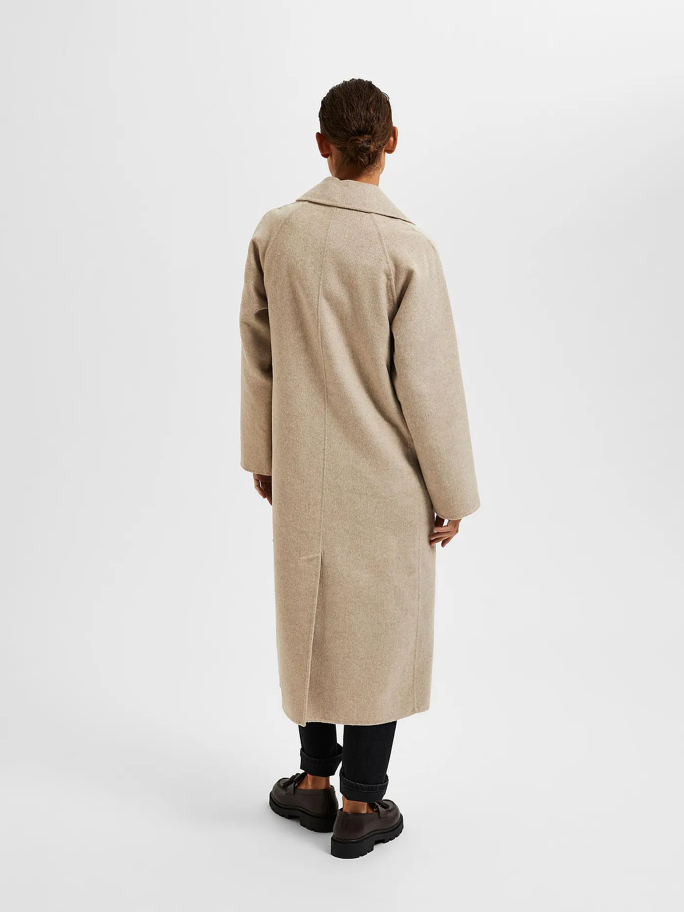 SELECTED FEMME | Wollmantel SLFNEW TAMA  | creme