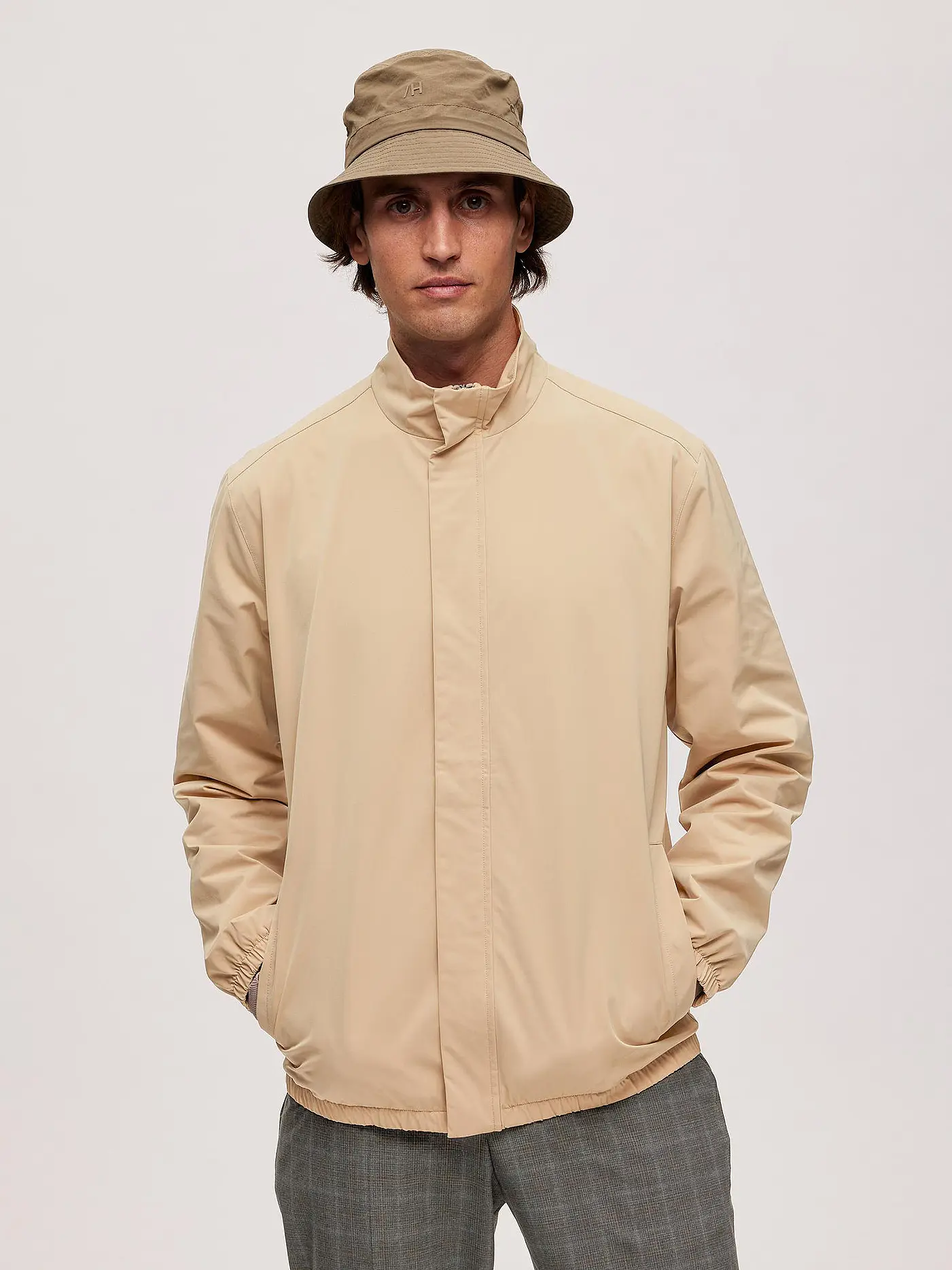SELECTED | Blouson SLHMATTI PACKABLE | beige