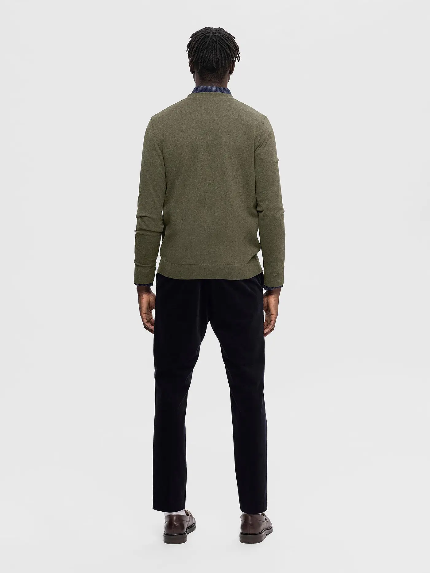 SELECTED | Cardigan SLHBERG | olive