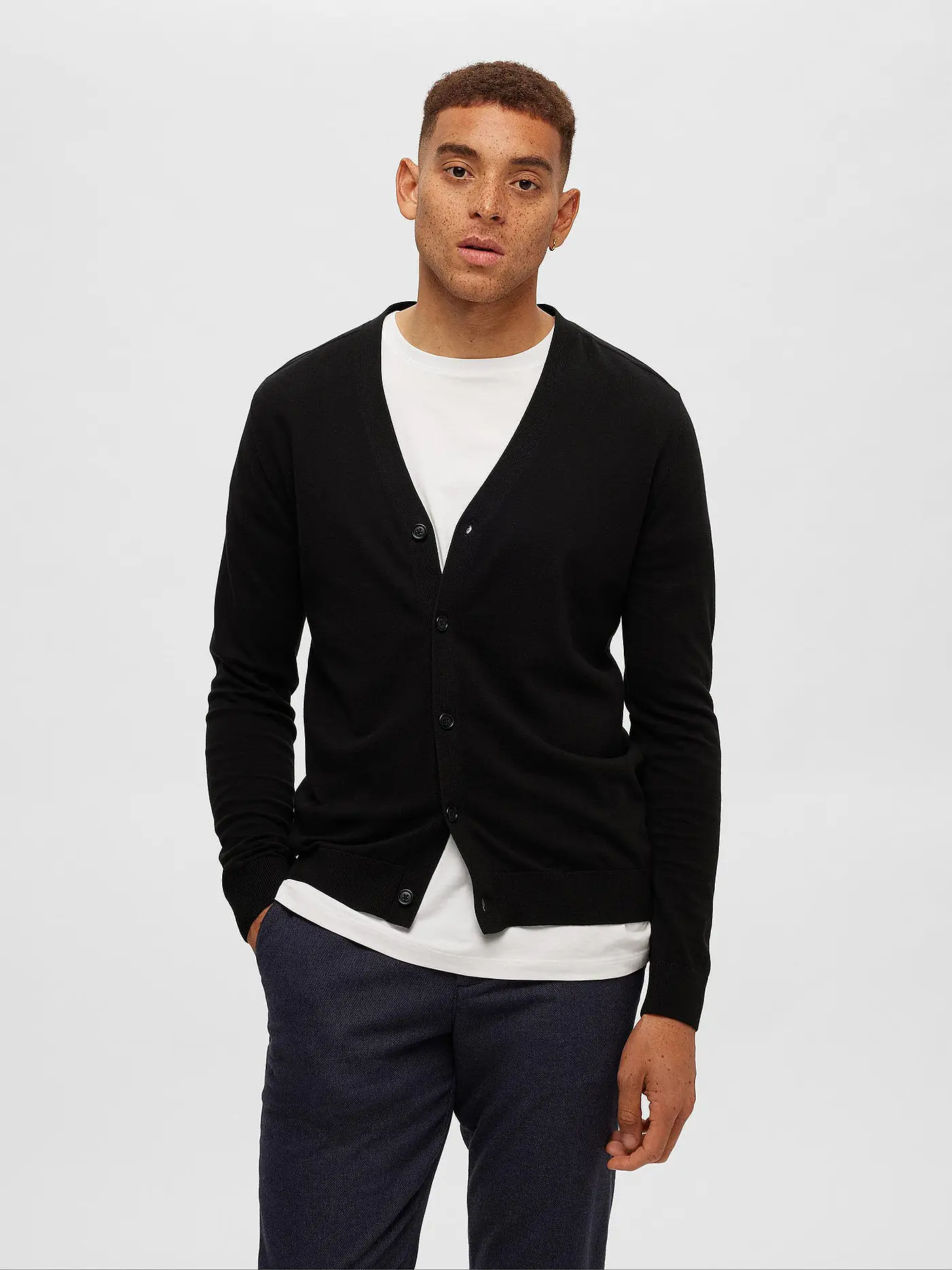 SELECTED | Cardigan SLHBERG | schwarz