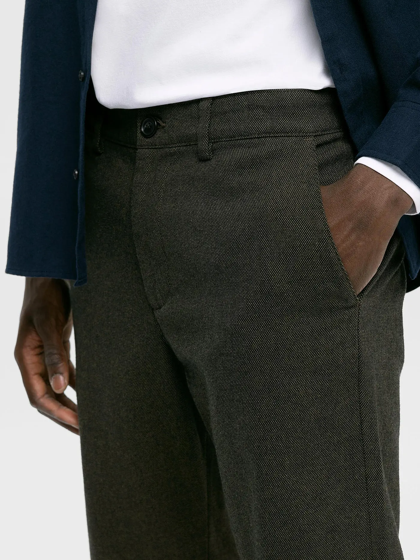 SELECTED | Chino SLHSLIM-MILES | olive