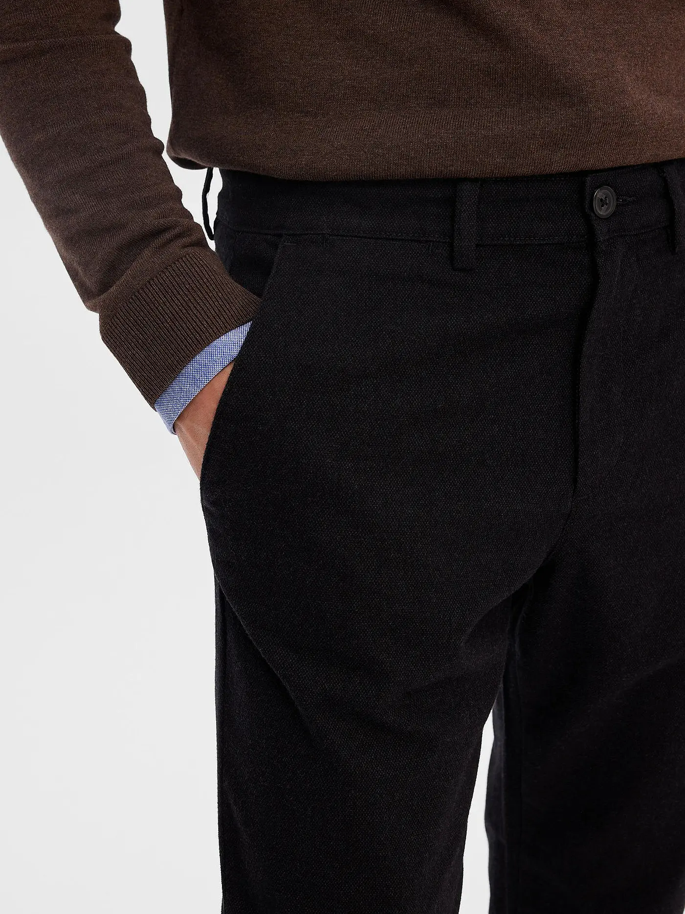 SELECTED | Chino SLHSLIM-MILES | schwarz