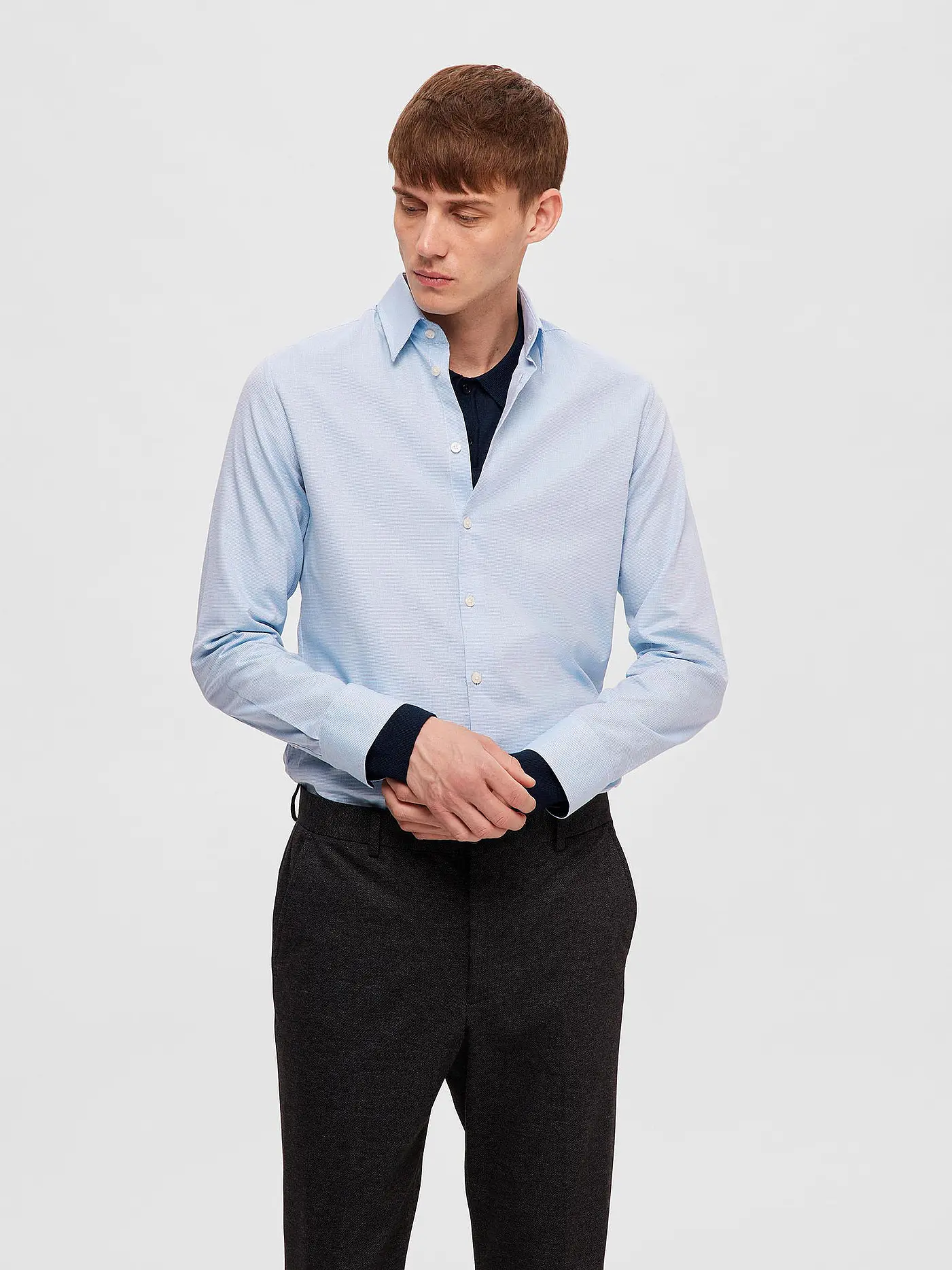 SELECTED | Hemd Slim Fit SLHSLIMSOHO | hellblau