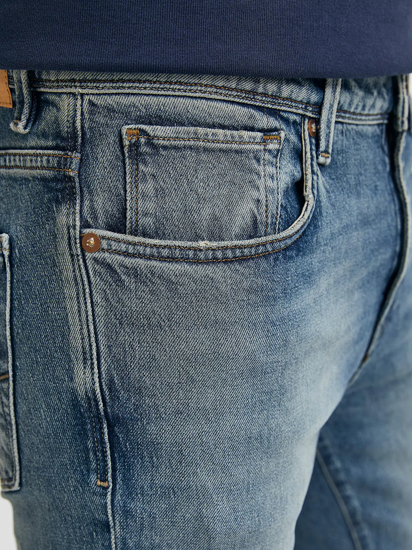 SELECTED | Jeans Slim Fit  SLHSLIM-LEON | blau
