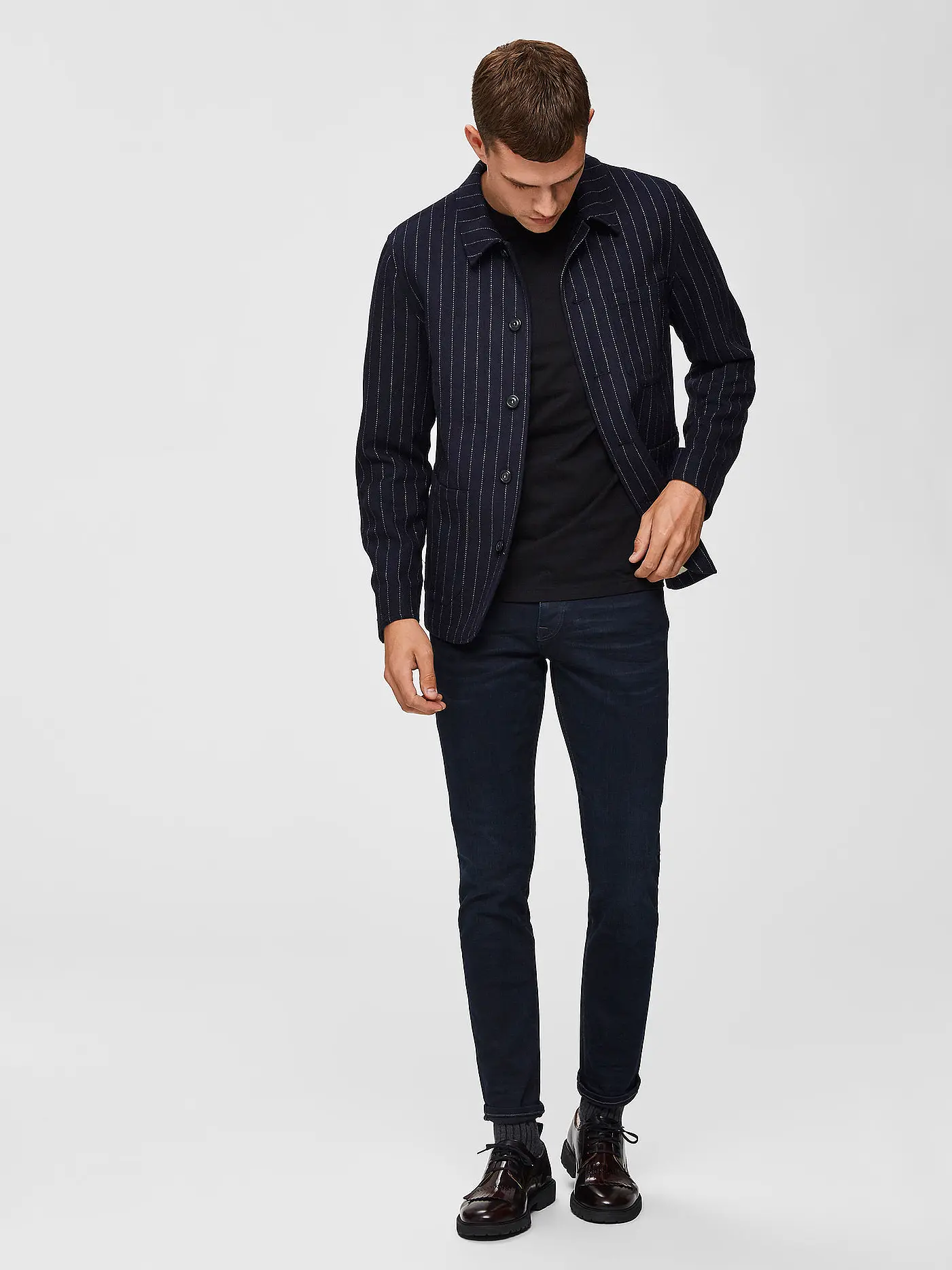 SELECTED | Jeans Slim Fit SLHLEON | schwarz