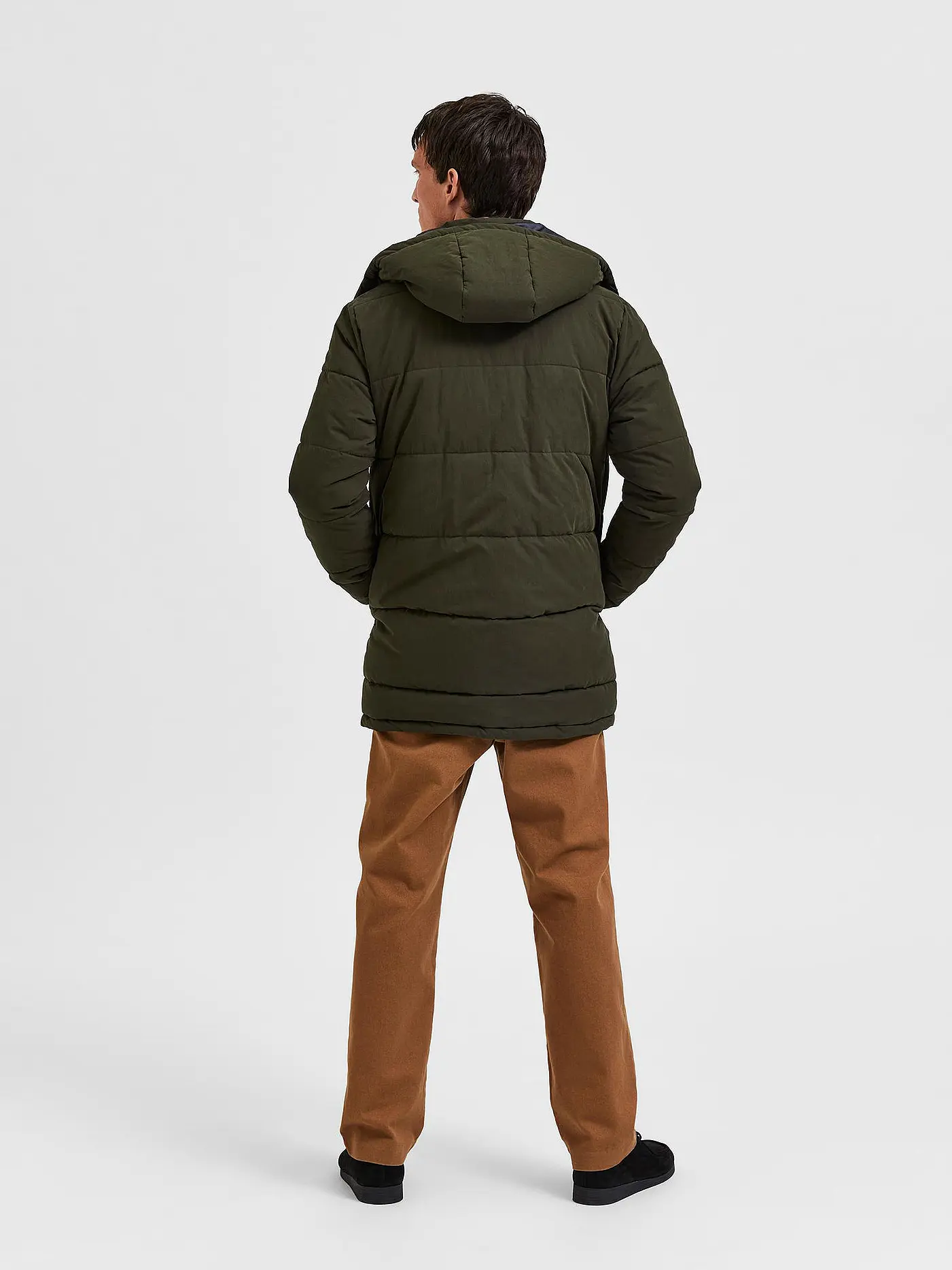 SELECTED | Parka SLHBOW  | olive