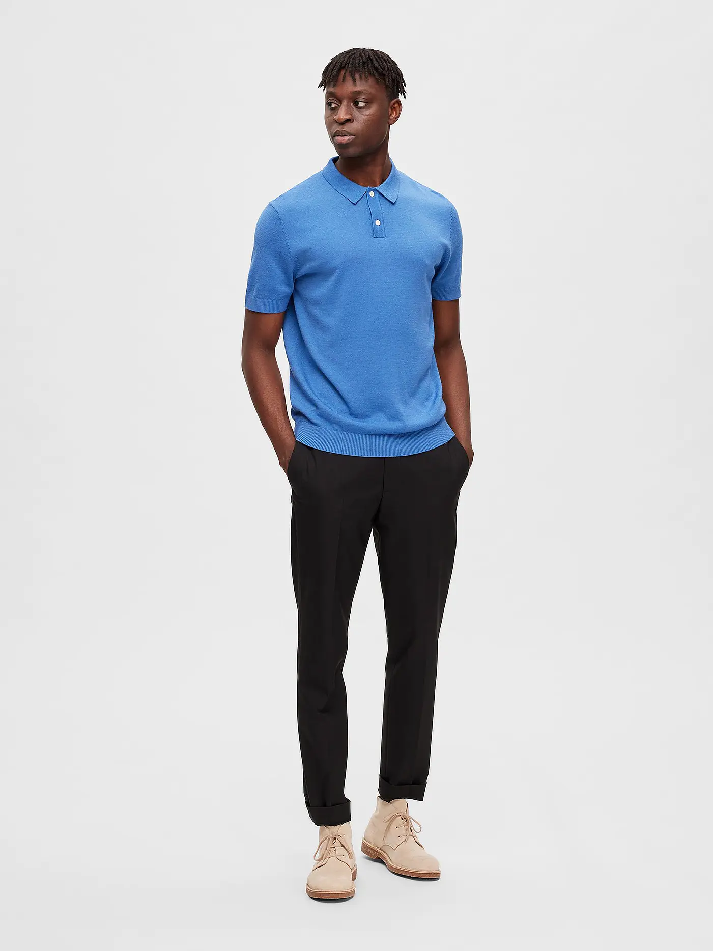 SELECTED | Poloshirt SLHTOWN  | hellblau