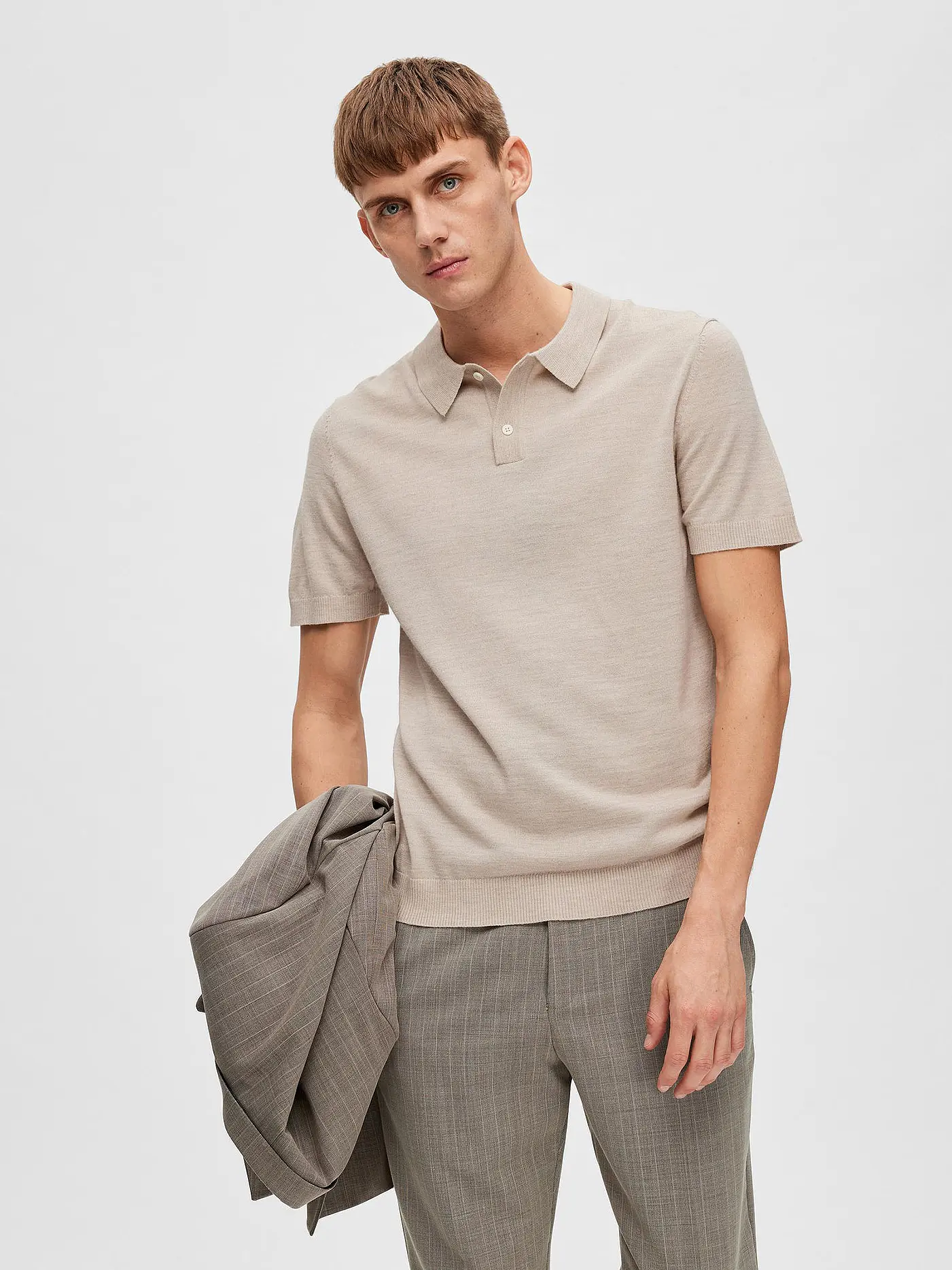 SELECTED | Poloshirt SLHTOWN  | beige