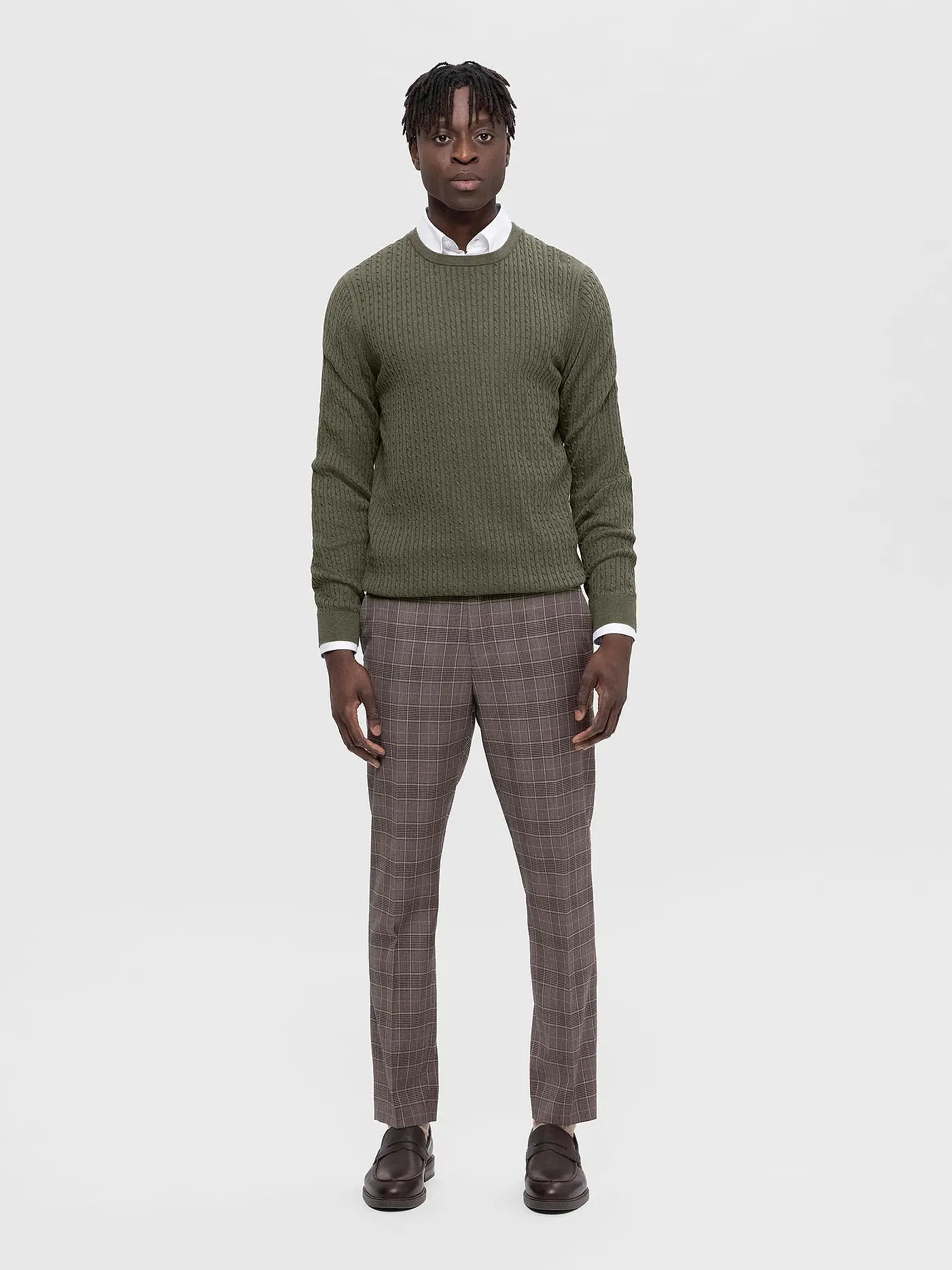 SELECTED | Pullover SLHBERG  | olive