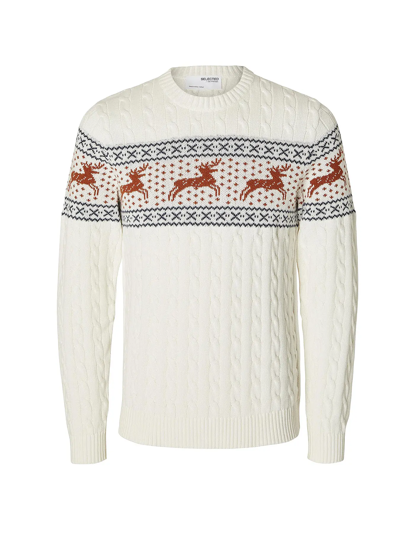 SELECTED | Pullover SLHREINDEER | beige