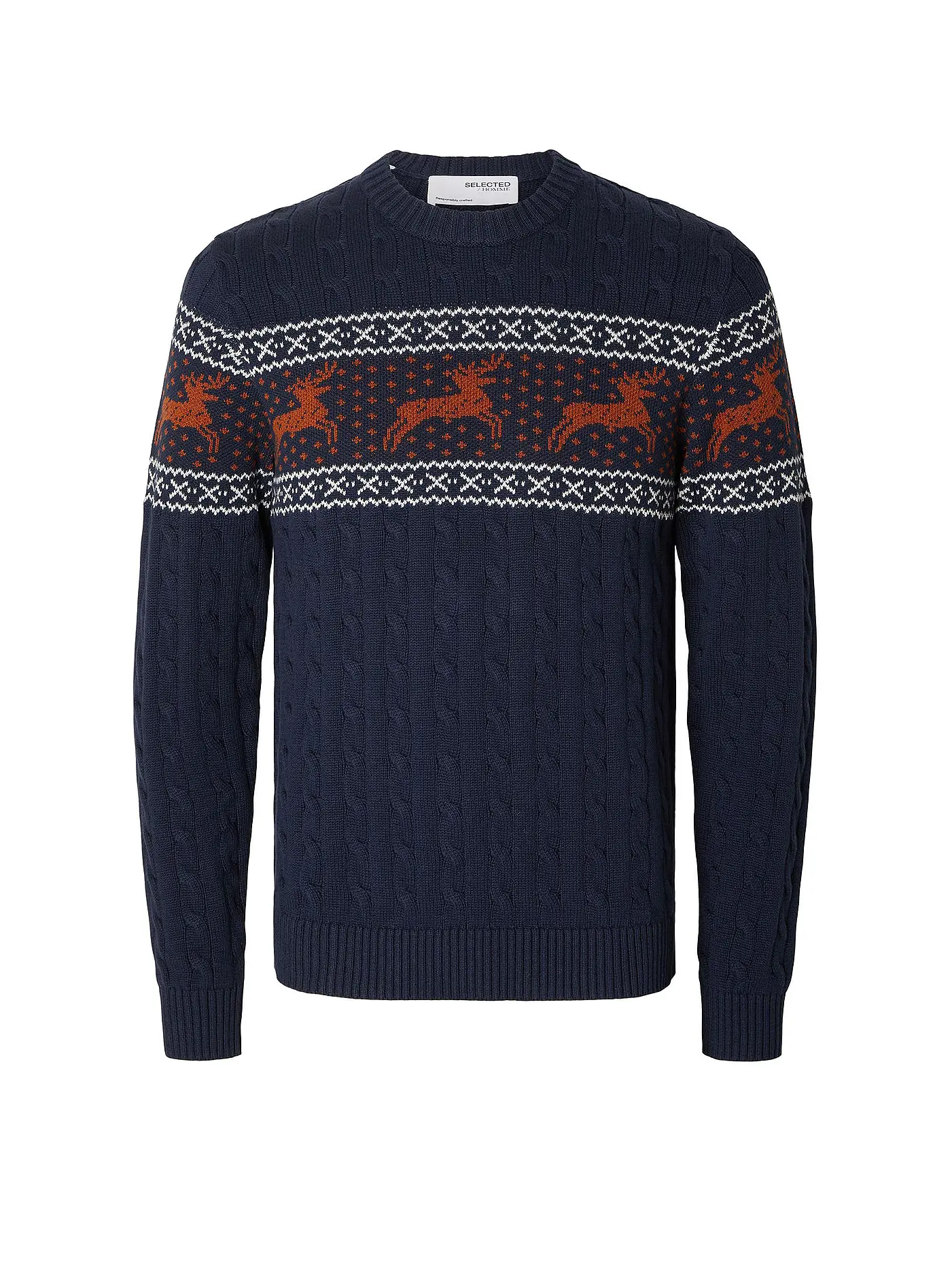 SELECTED | Pullover SLHREINDEER | blau