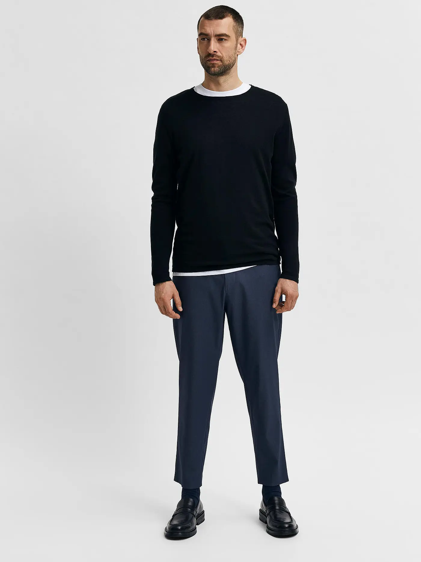SELECTED | Pullover SLHROME  | schwarz