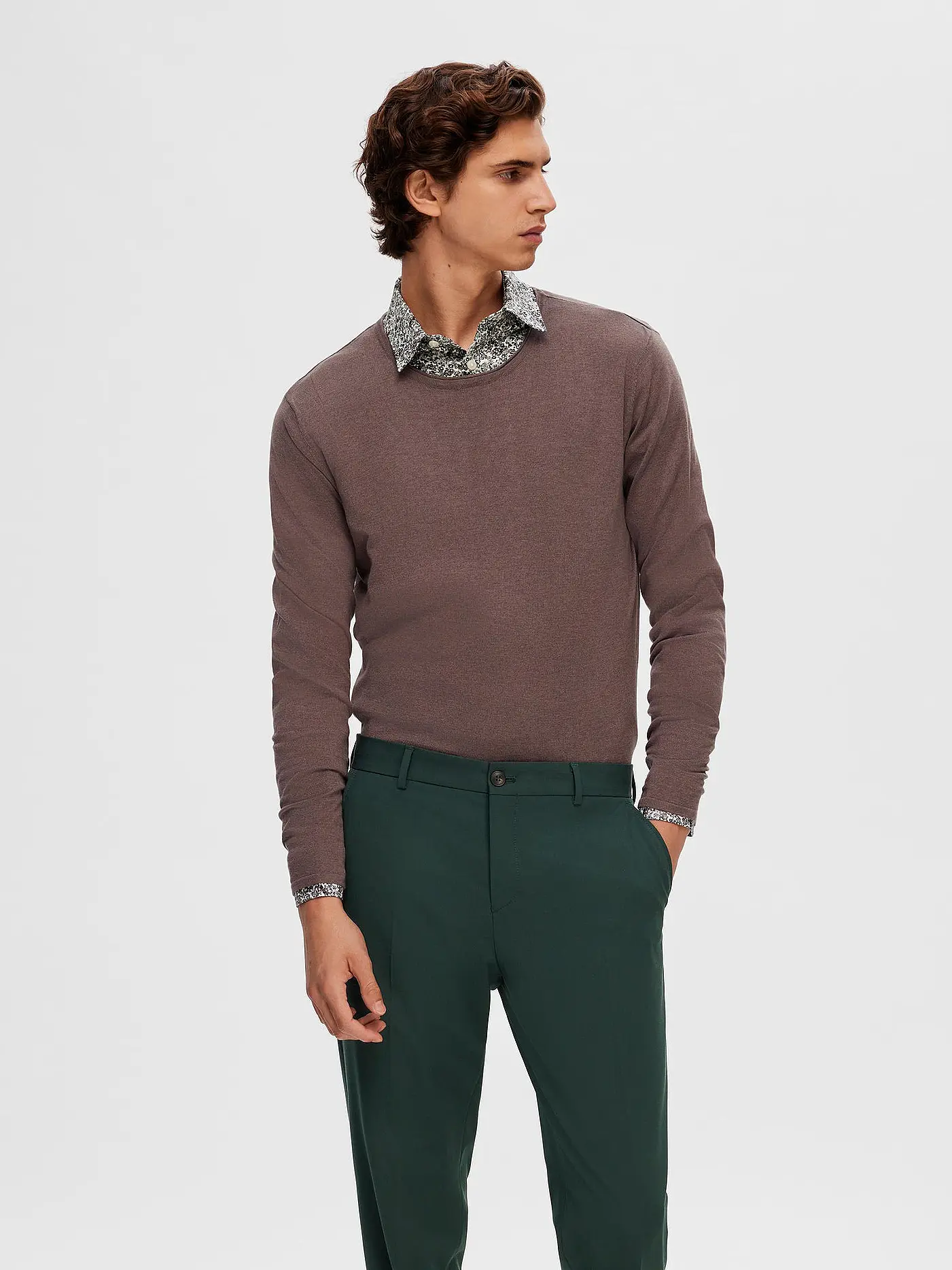 SELECTED | Pullover SLHROME | braun