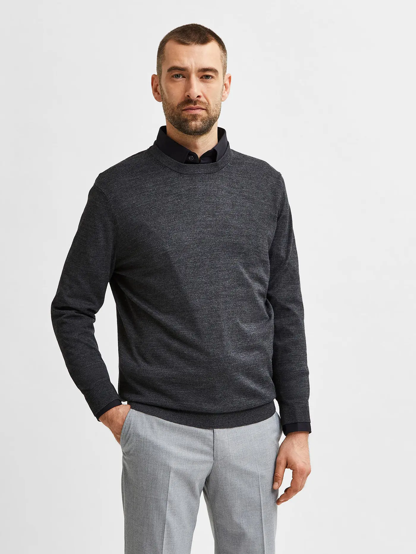 SELECTED | Pullover SLHTOWN | grau
